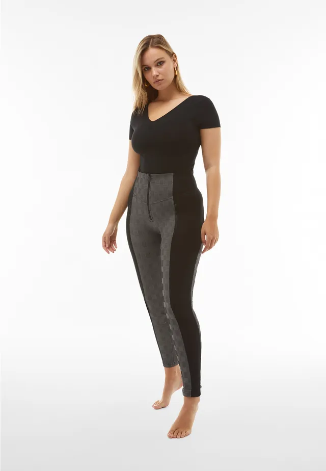 freddy-wr-up-pantalon-push-up-principe-de-galles-superskinny-taille-ultra-haute image 1