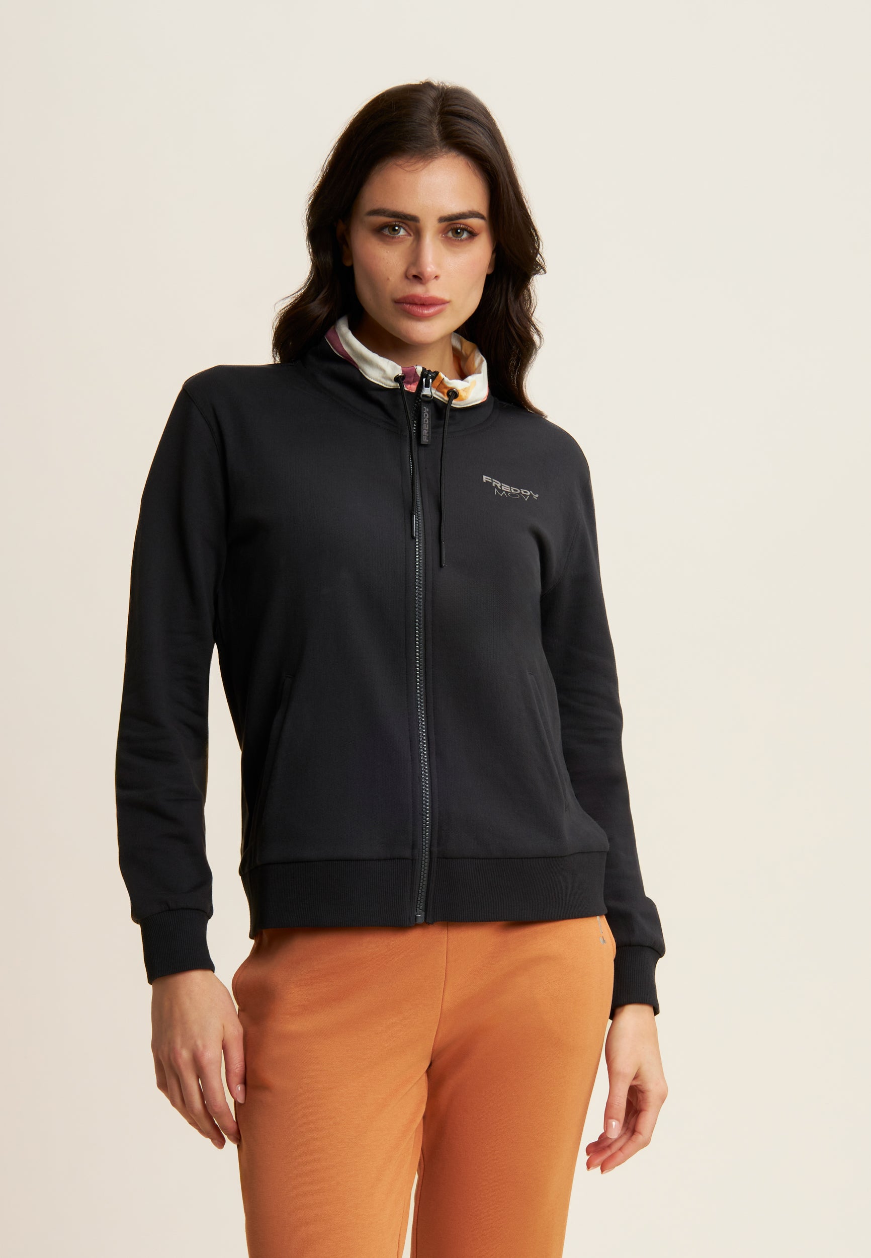 freddy-sweat-zipp-col-haut-d-tails-multicolores-femme image 8