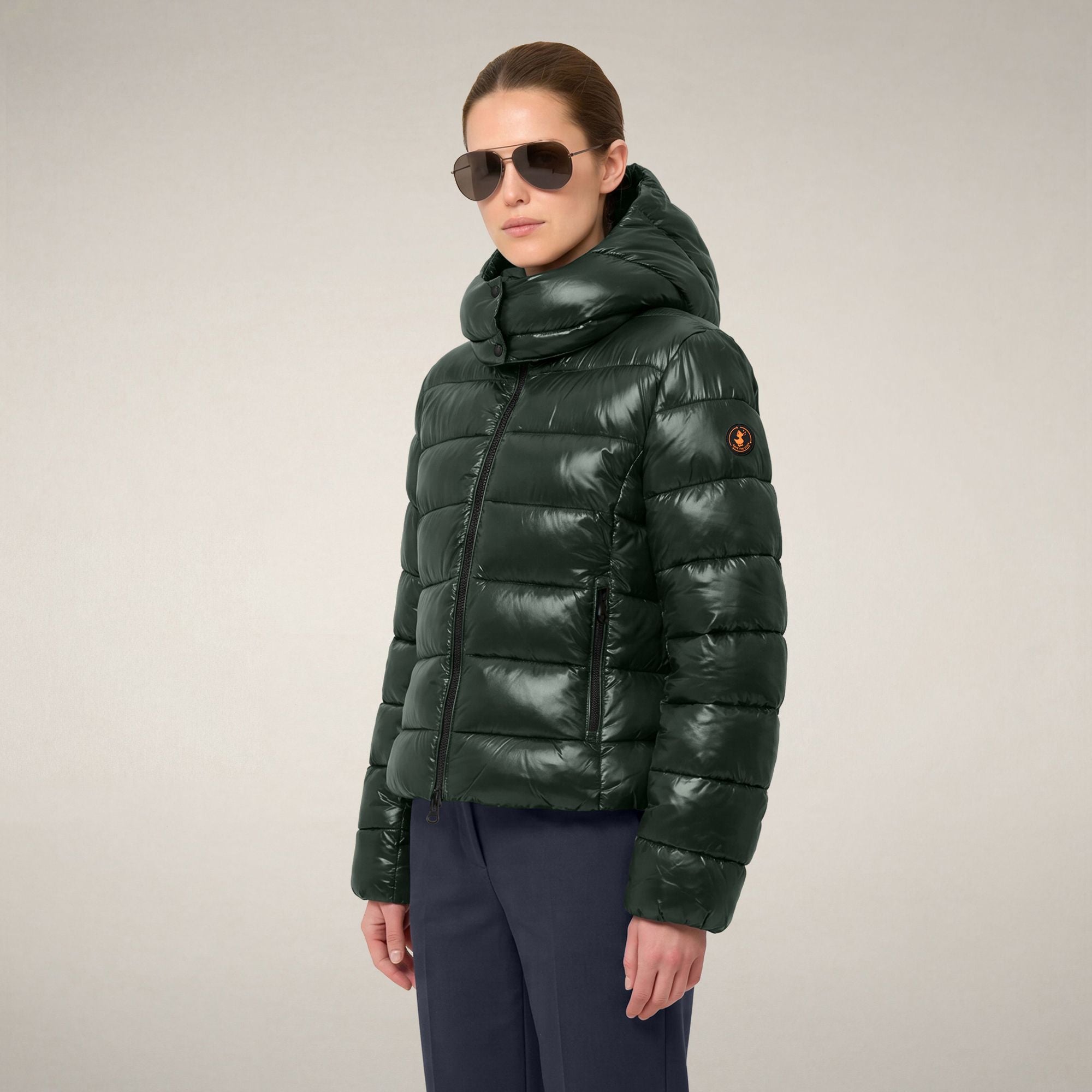 save-the-duck-cosmary-doudoune-slim-femme-vert-nori image 5