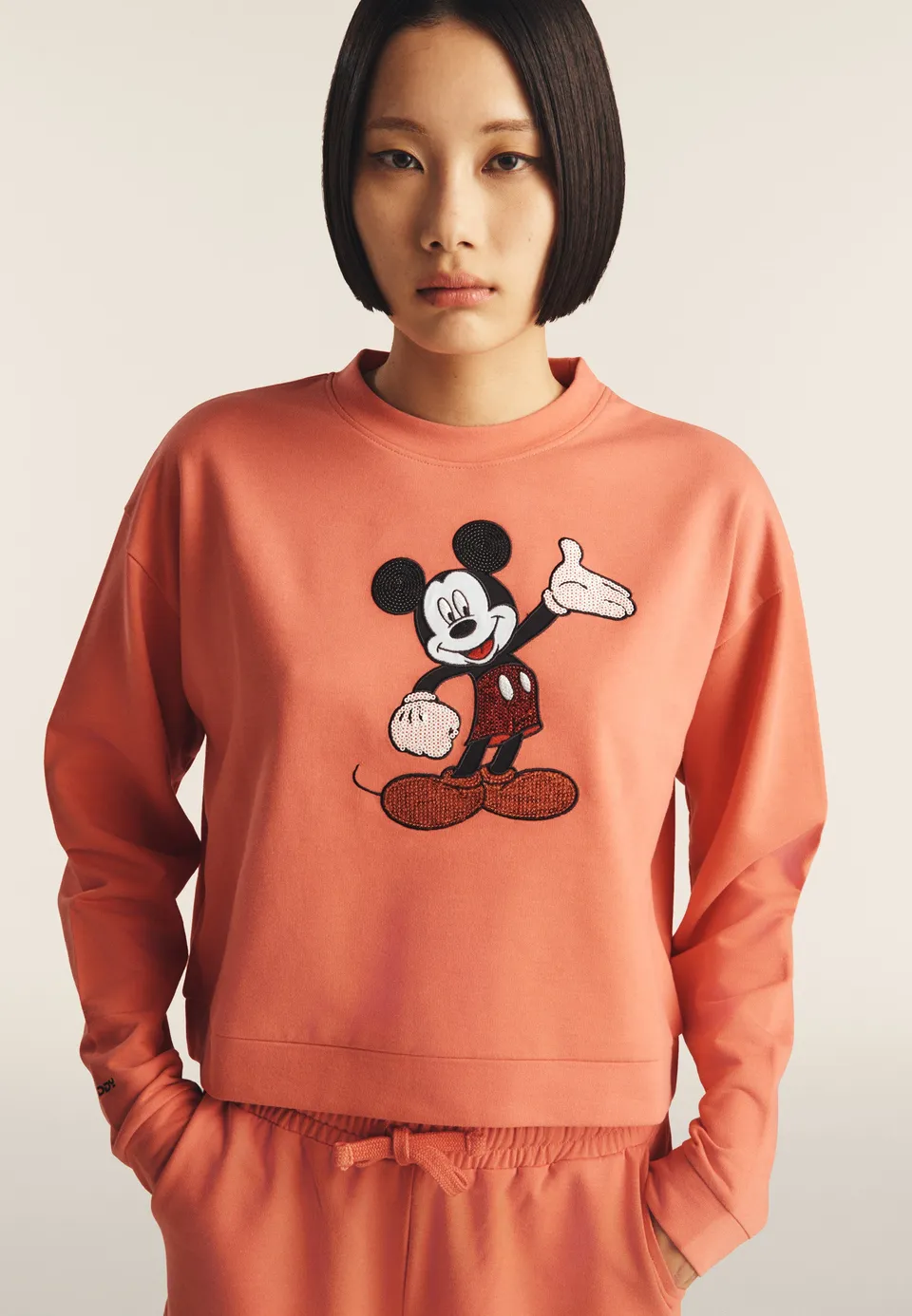 freddy-sweat-cropped-comfort-mickey-mouse-paillettes image 1