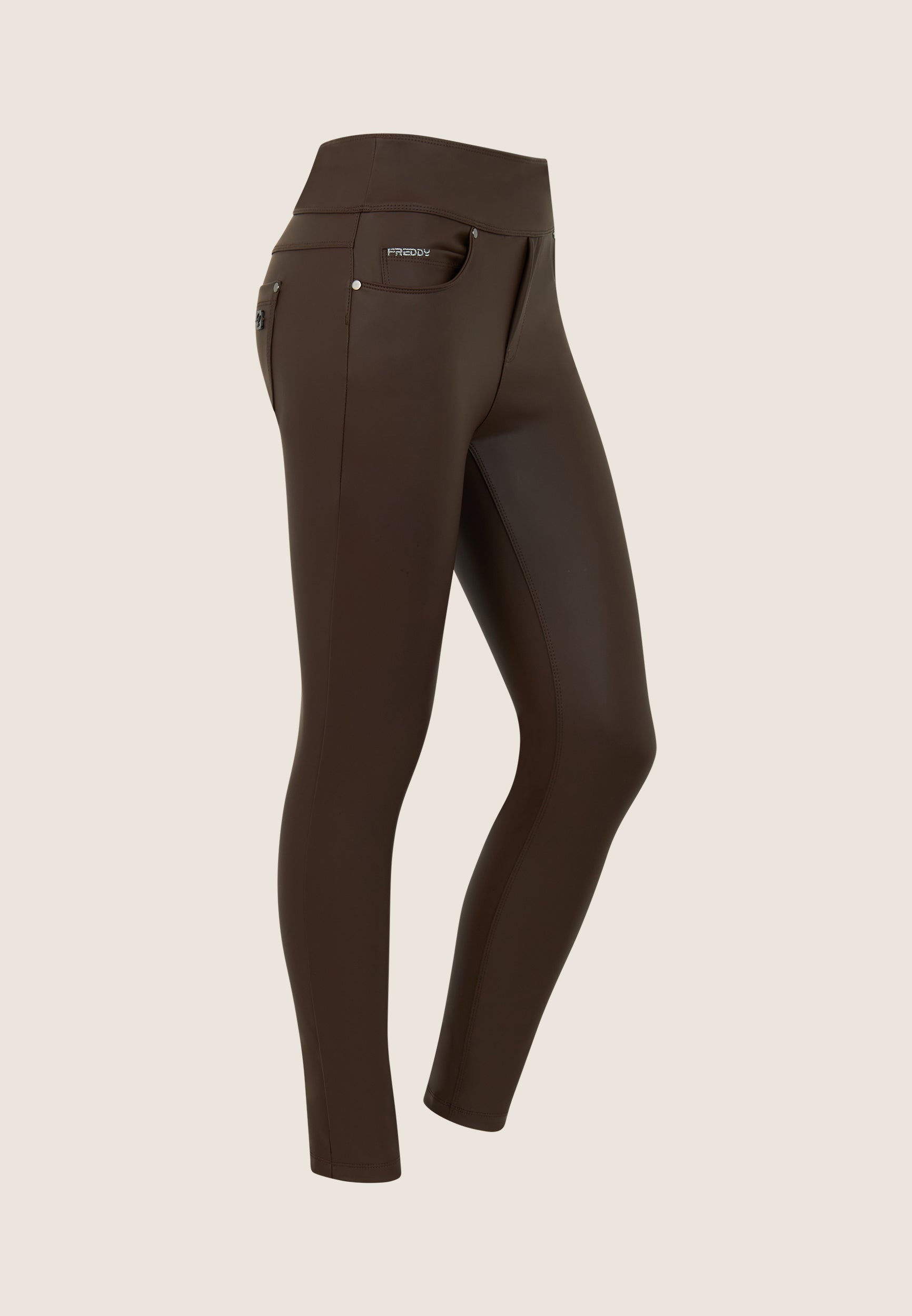 freddy-pantalon-skinny-n-o-w-simili-cuir-taille-moyenne image 1