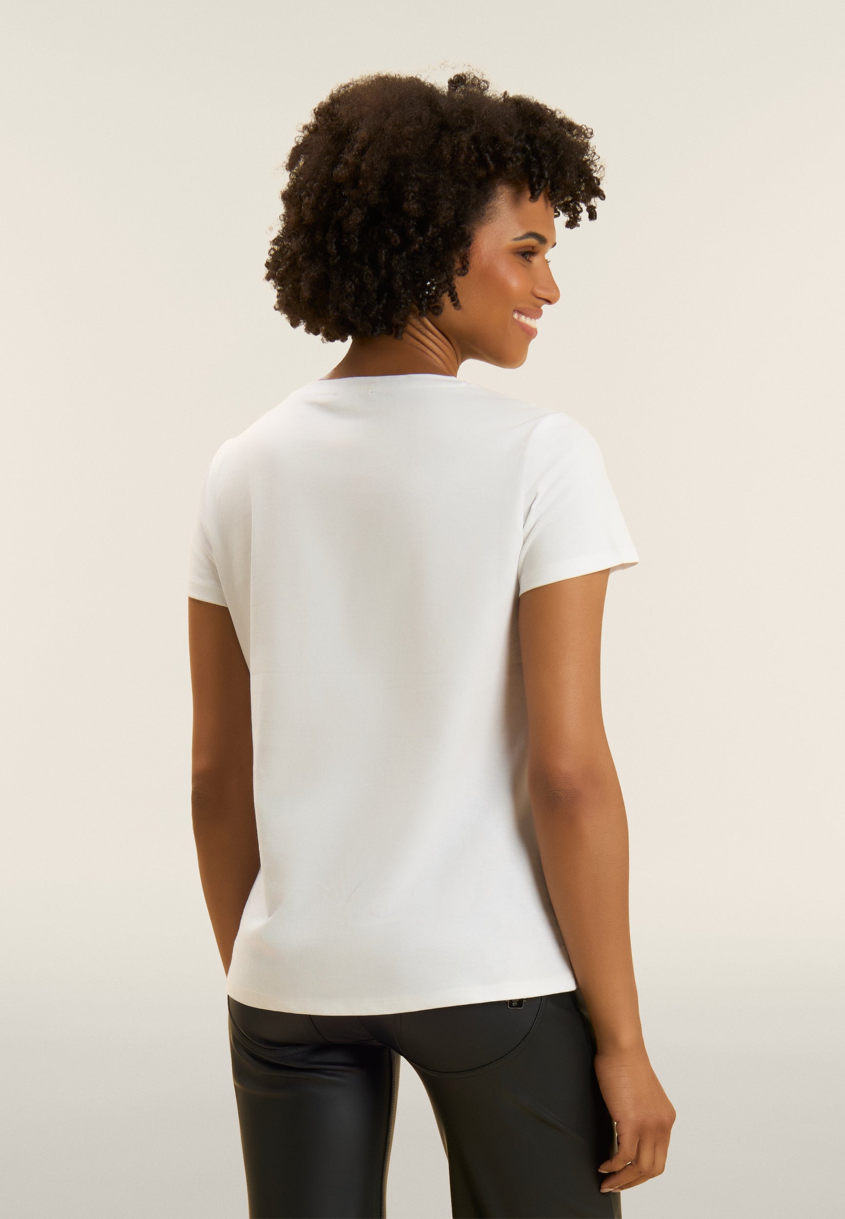 freddy-t-shirt-strass-mesh-logo-femme-coton-supima image 3