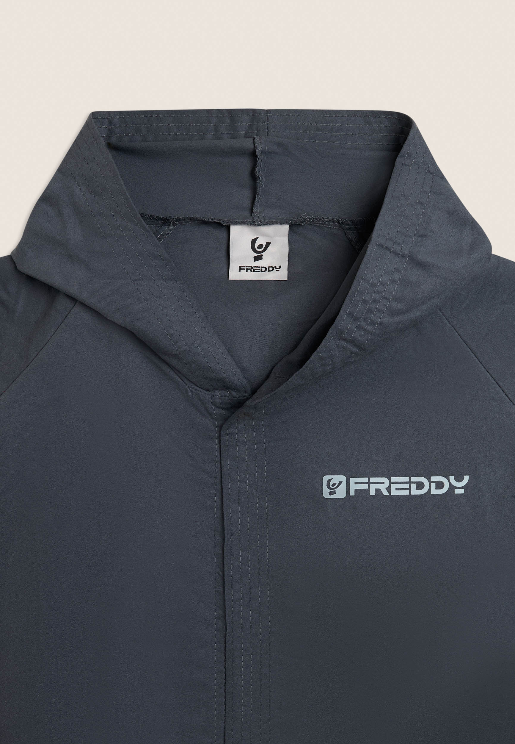 freddy-peignoir-unisexe-microfibre-anthracite-manches-raglan image 3