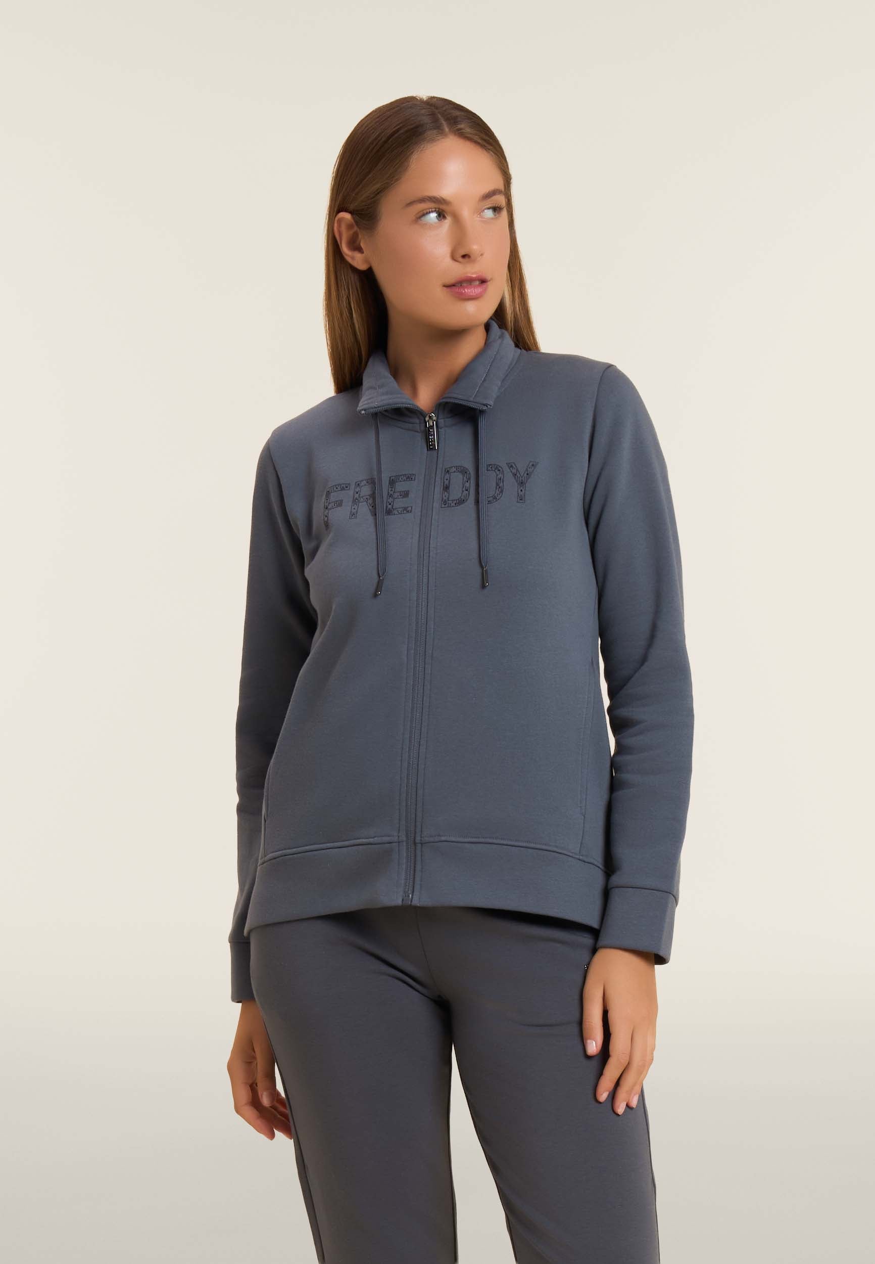 freddy-tuta-logo-perlato-collo-alto-surv-tement-femme image 2