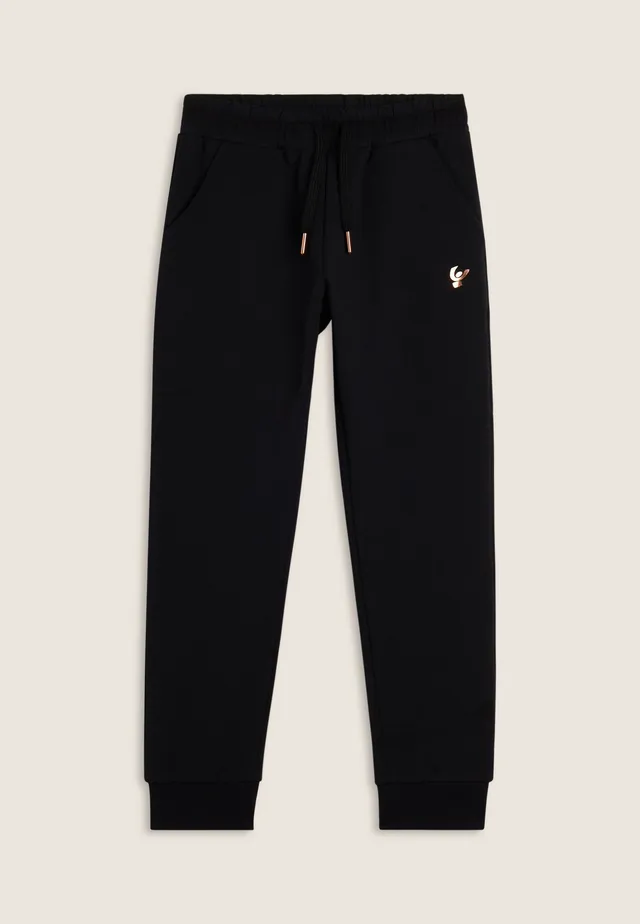 freddy-pantalon-sport-fille-coton-stretch-poignets-coulisse image 1