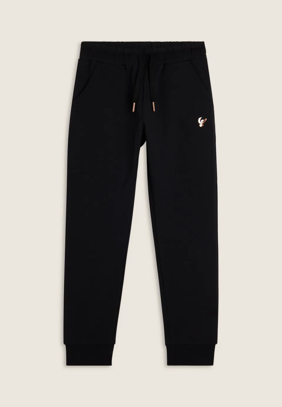 freddy-pantalon-sport-fille-coton-stretch-poignets-coulisse image 1