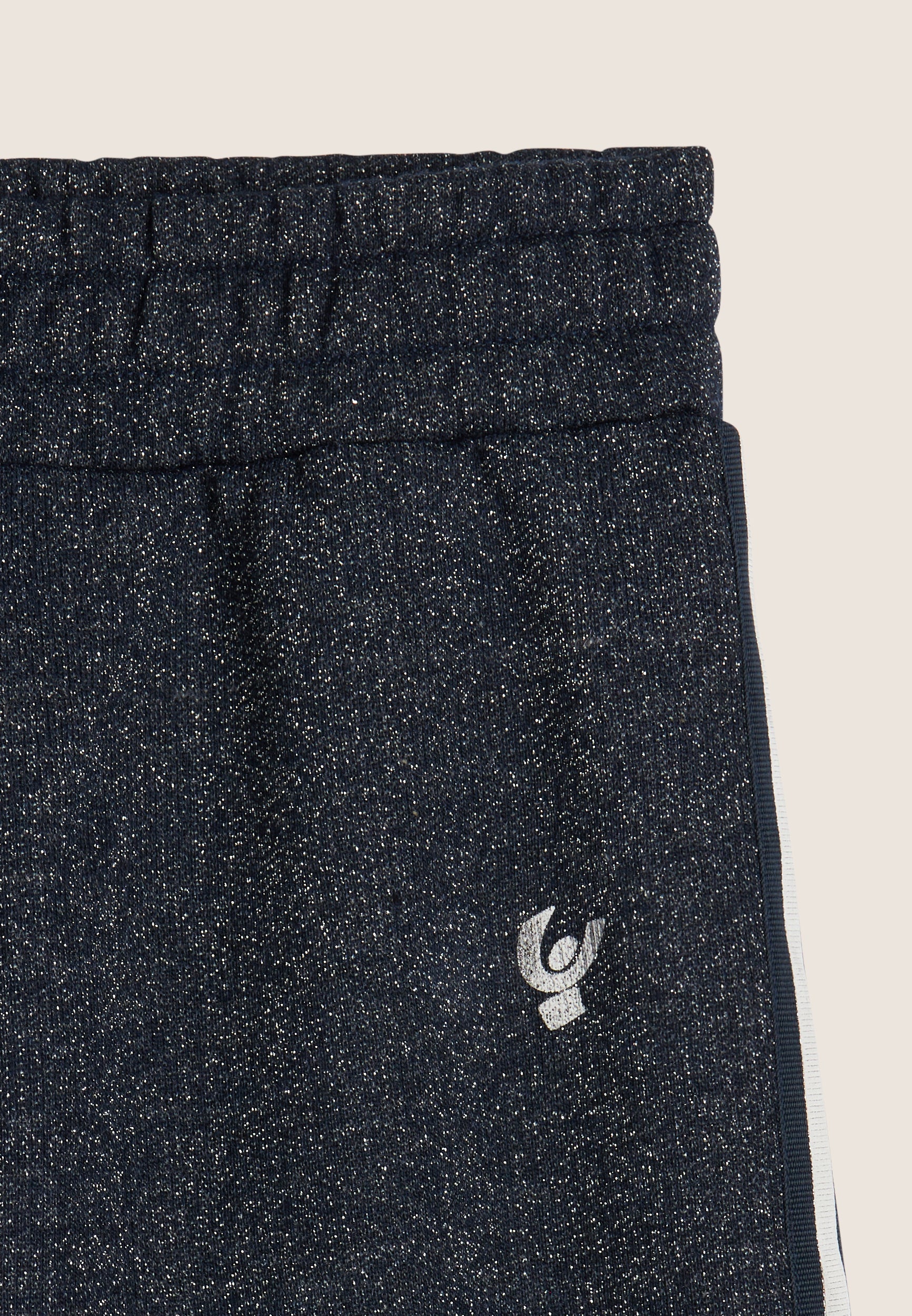 freddy-pantalon-fille-coton-lurex-jambe-droite-logo-argent image 6