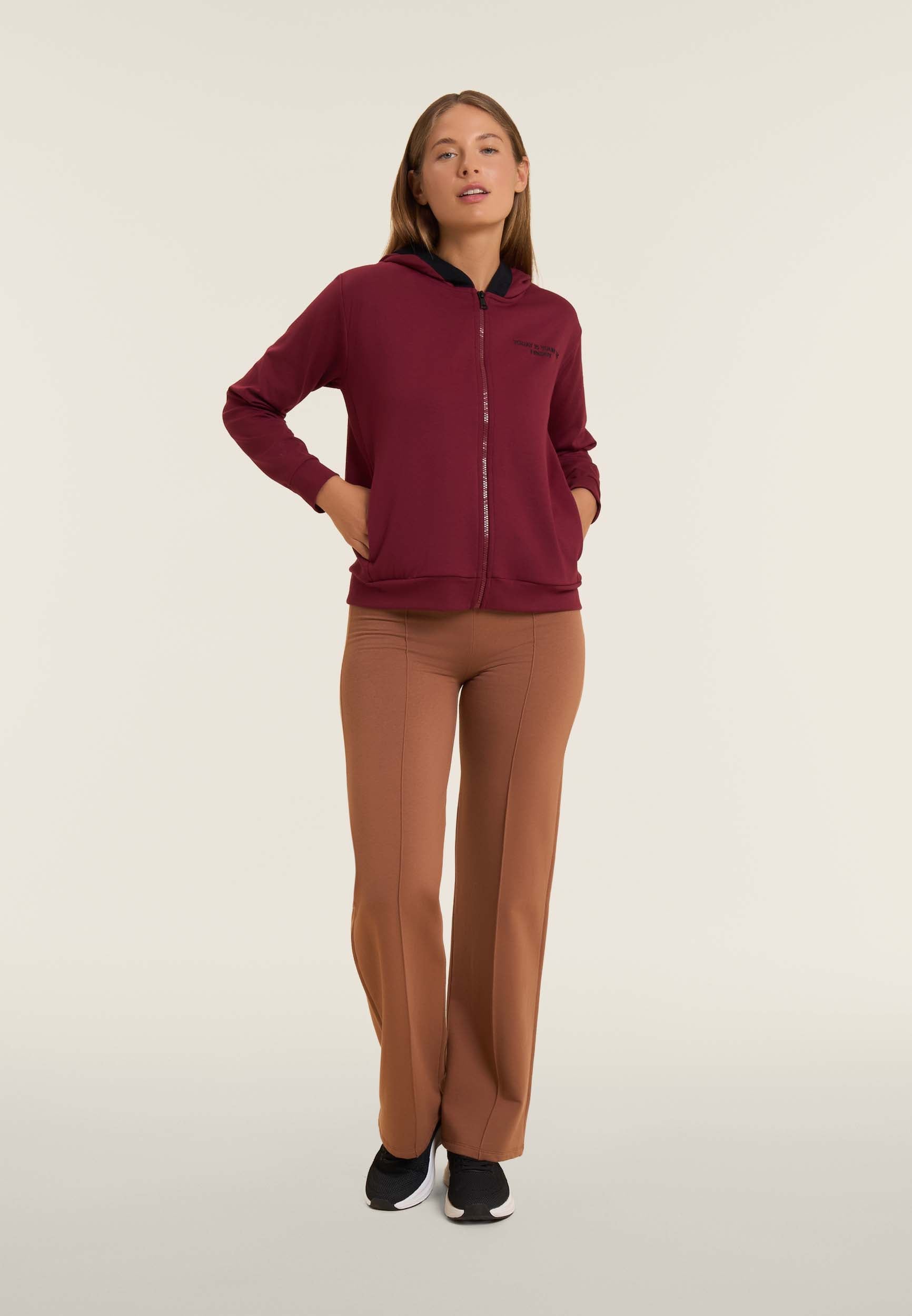 freddy-felpa-donna-sweat-zipp-capuche-femme-logot image 2