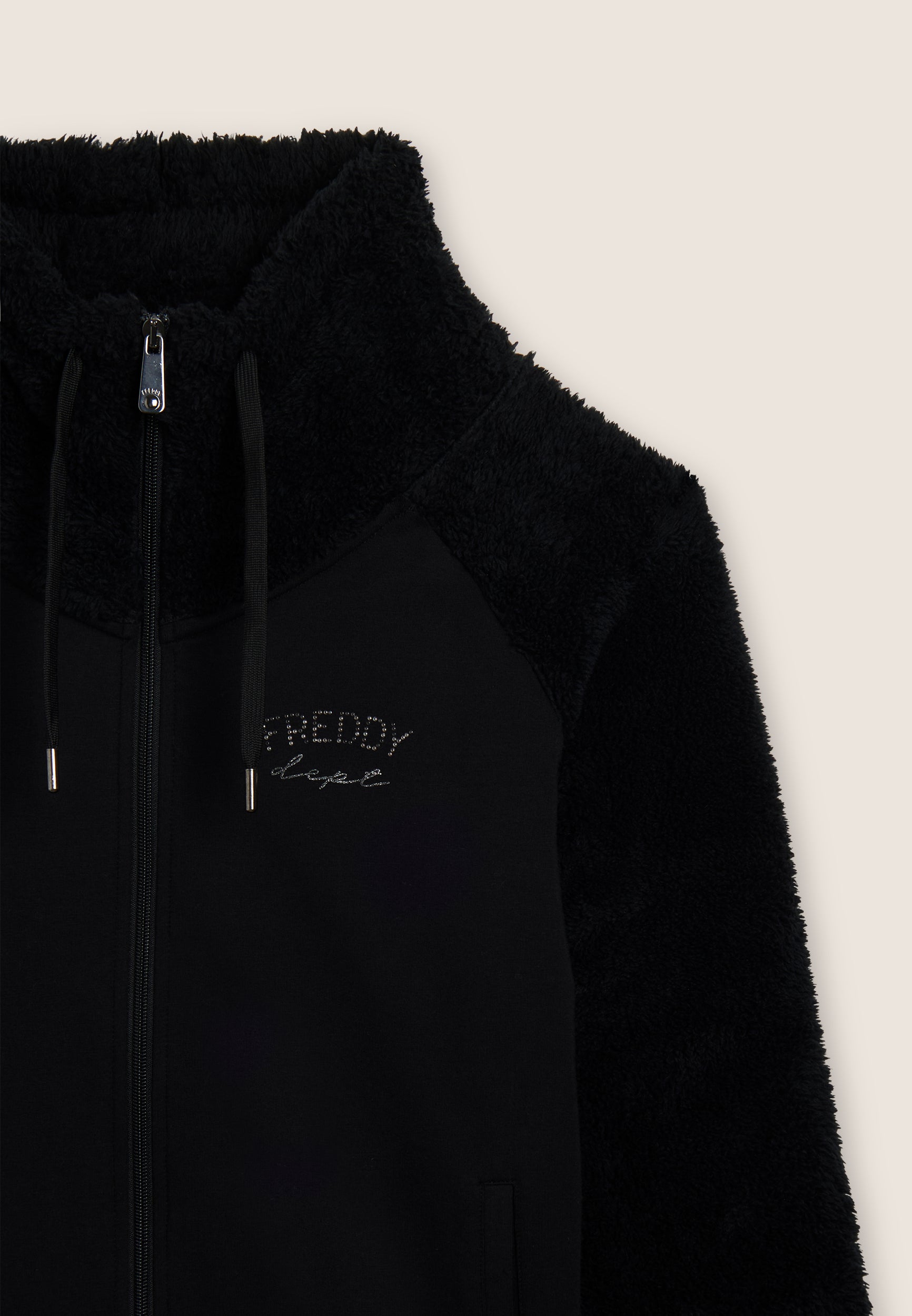 freddy-sweat-femme-zip-col-haut-manches-et-col-sherpa image 6