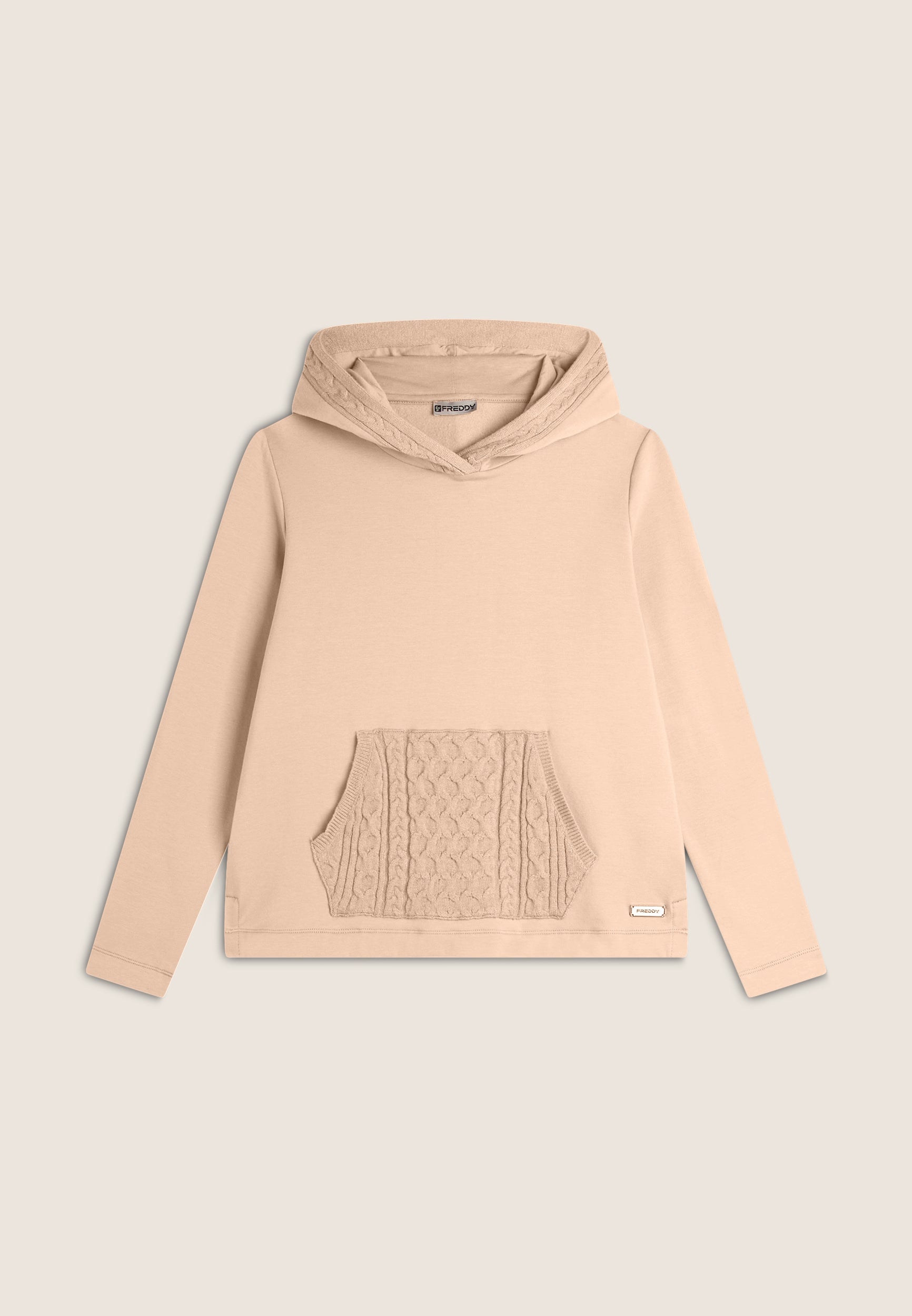 freddy-felpa-femme-capuche-poche-kangourou-tricot-tress image 8