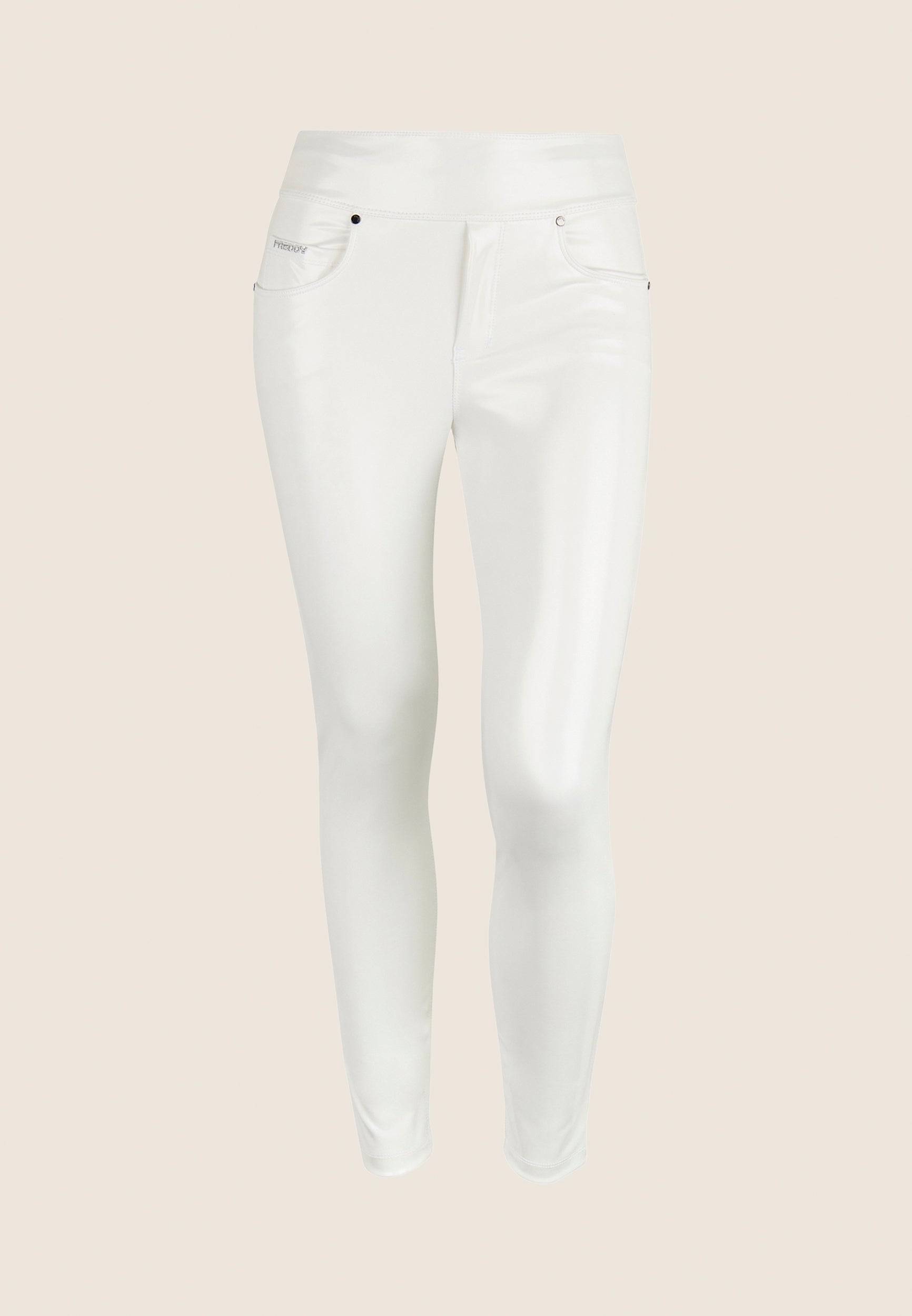 freddy-n-o-w-pantalon-skinny-similicuir-brillant-blanc image 4