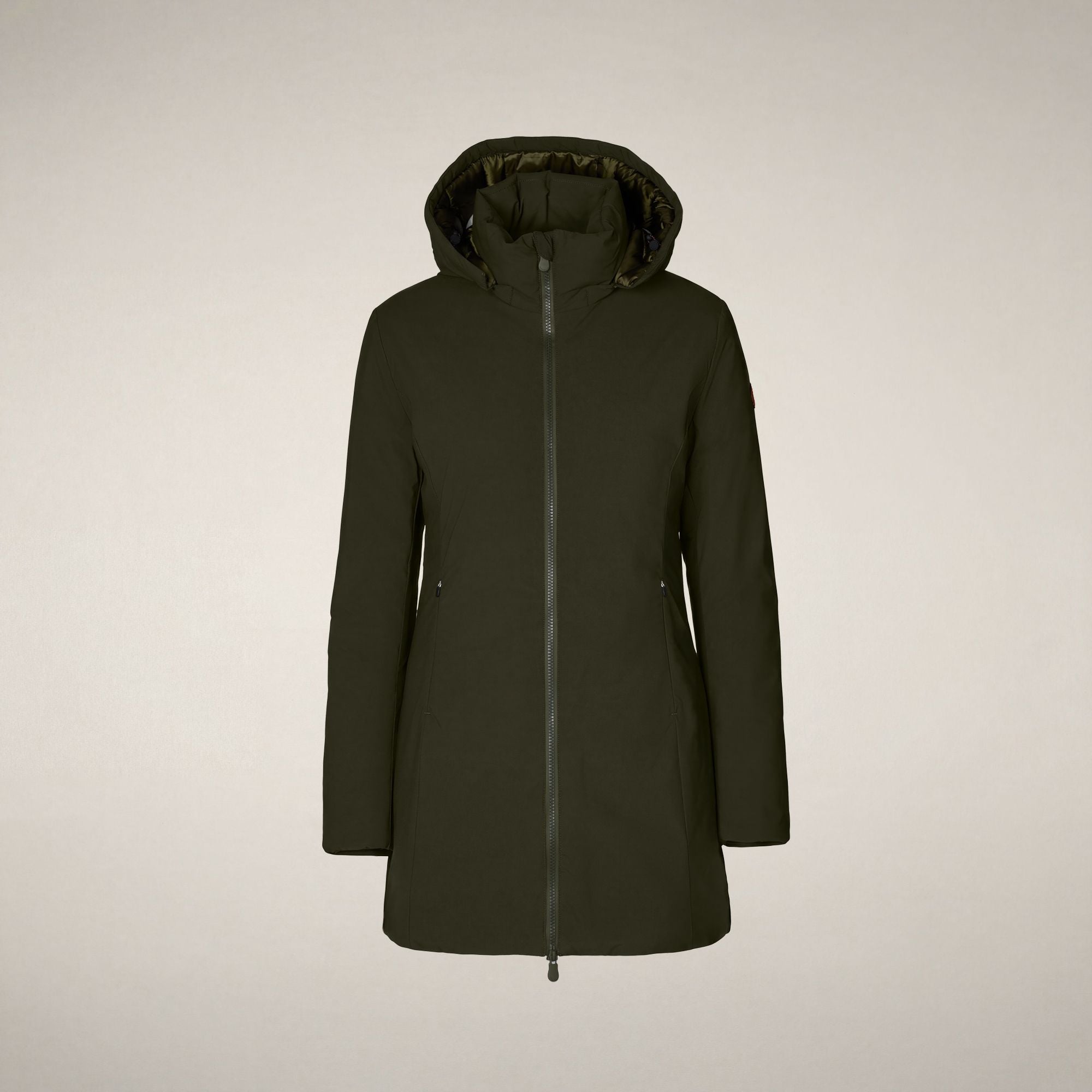 save-the-duck-rachel-parka-femme-vert-fonc-recycled-plumtech image 3
