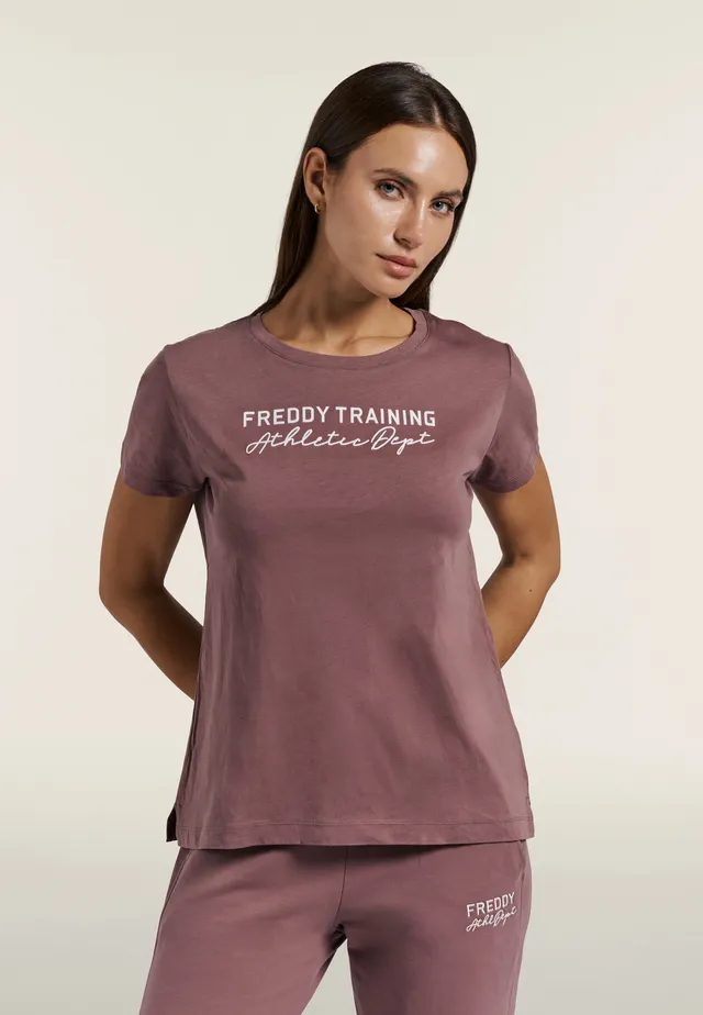 freddy-t-shirt-femme-regular-jersey-coton-fentes image 1