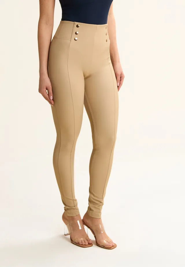 freddy-wr-up-pantalon-similpelle-taille-haute-boutons-dor-s image 1