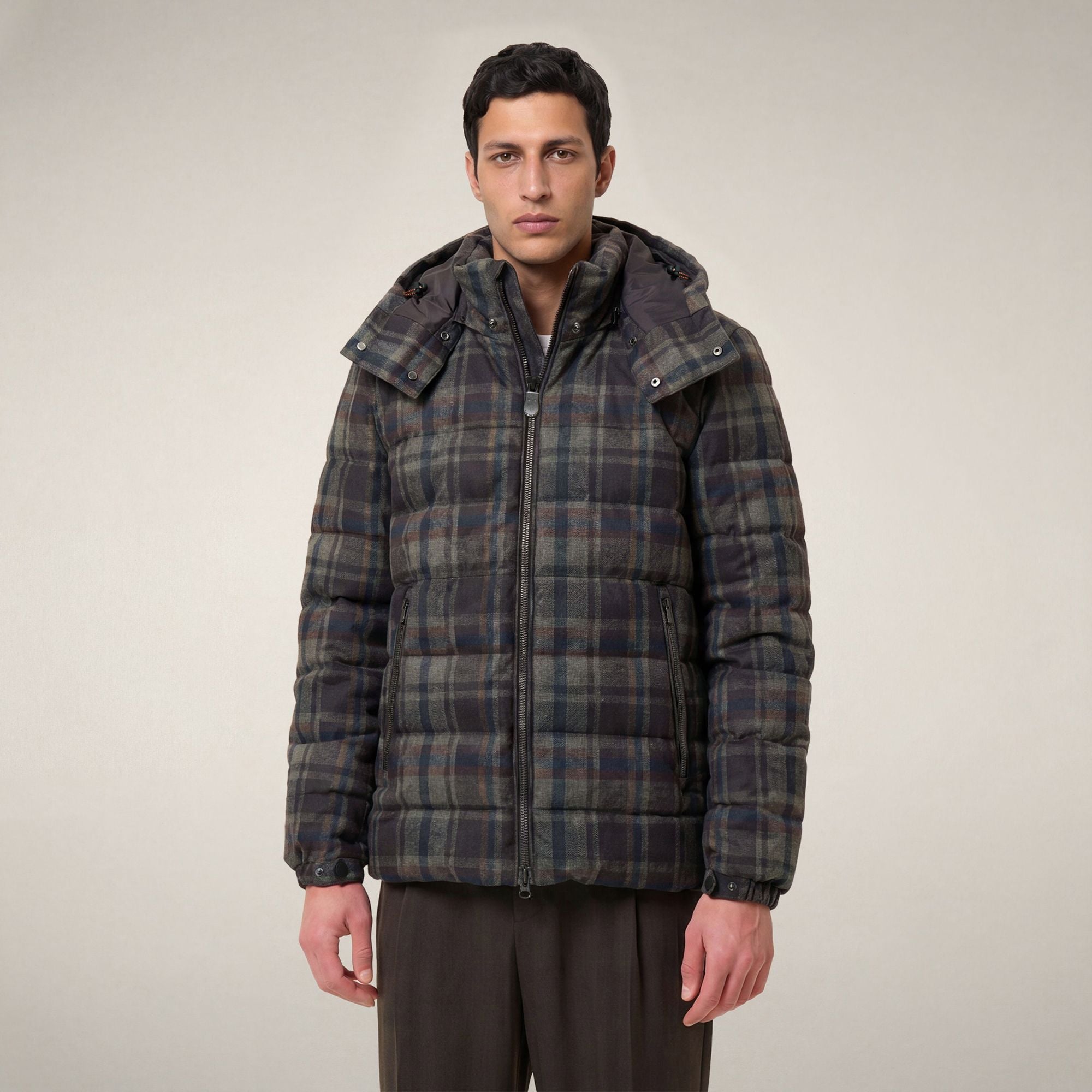 save-the-duck-gibson-doudoune-homme-carreaux-marron image 5