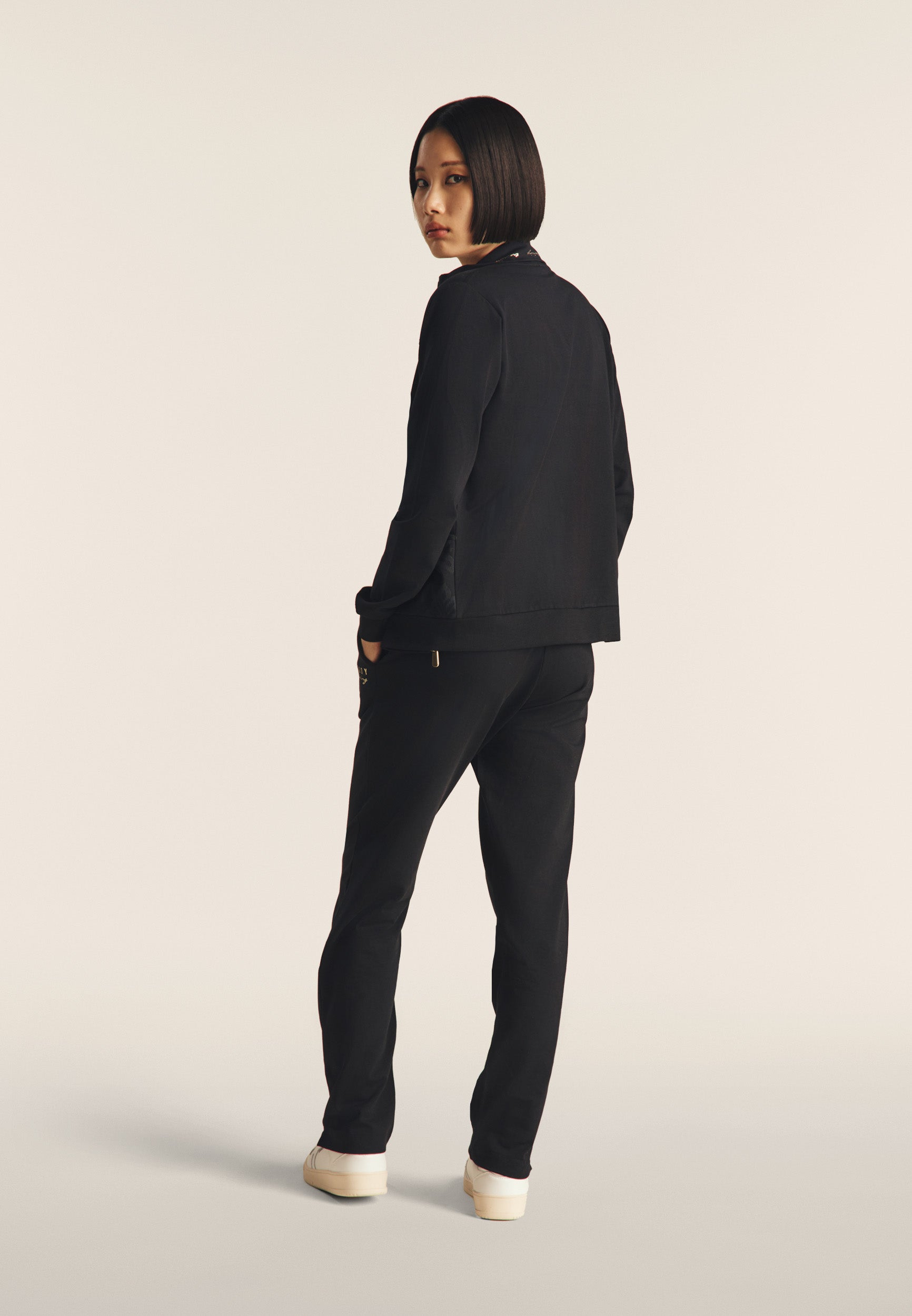 freddy-felpa-zip-sweat-zipp-l-ger-col-haut-fleurs image 3