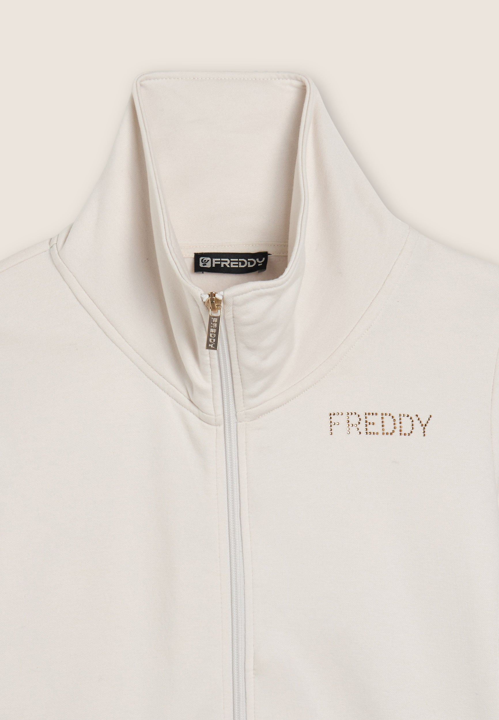 freddy-wr-up-surv-tement-femme-col-haut-full-zip-avec-inscription-strass-inspire image 8