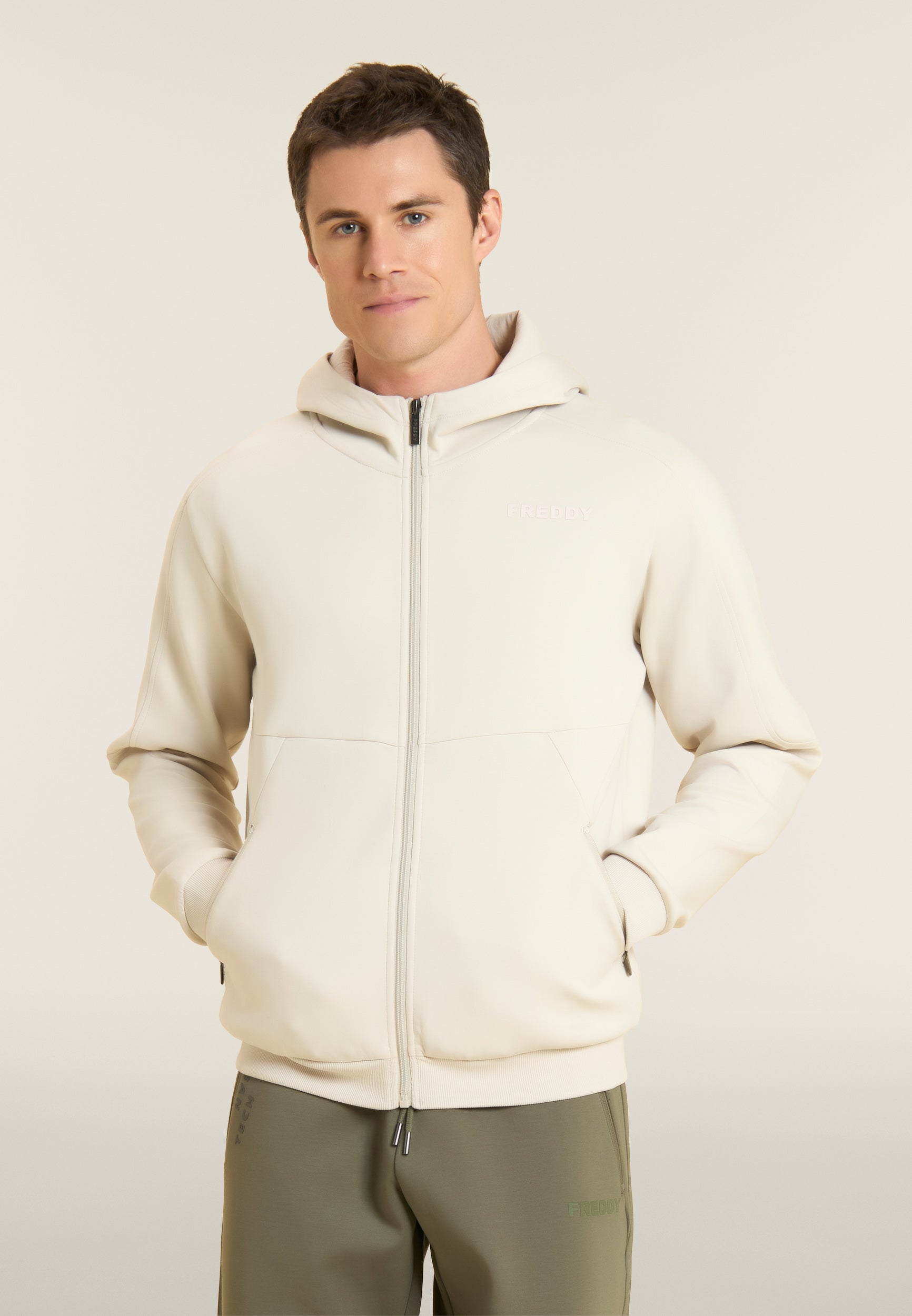 freddy-sweat-homme-interlock-capuche-full-zip image 1