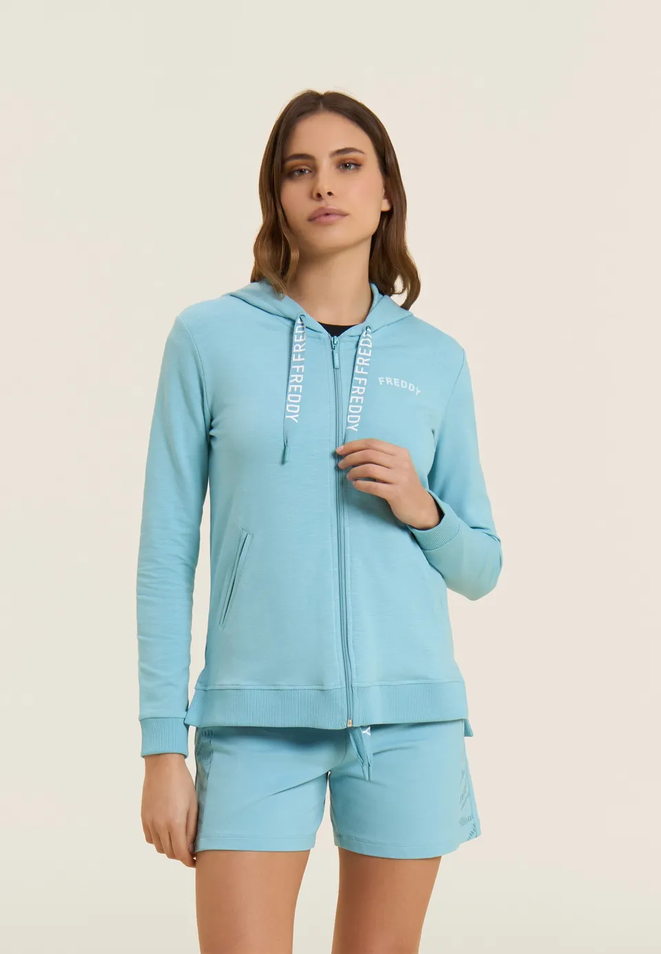 freddy-sweat-zipp-capuche-en-french-terry-flamm-regular-fit image 1