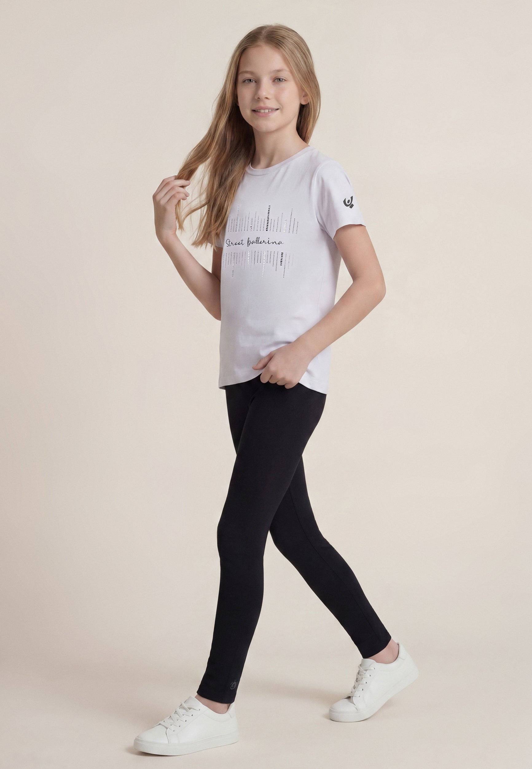freddy-t-shirt-fille-street-ballerina-strass-jersey image 2