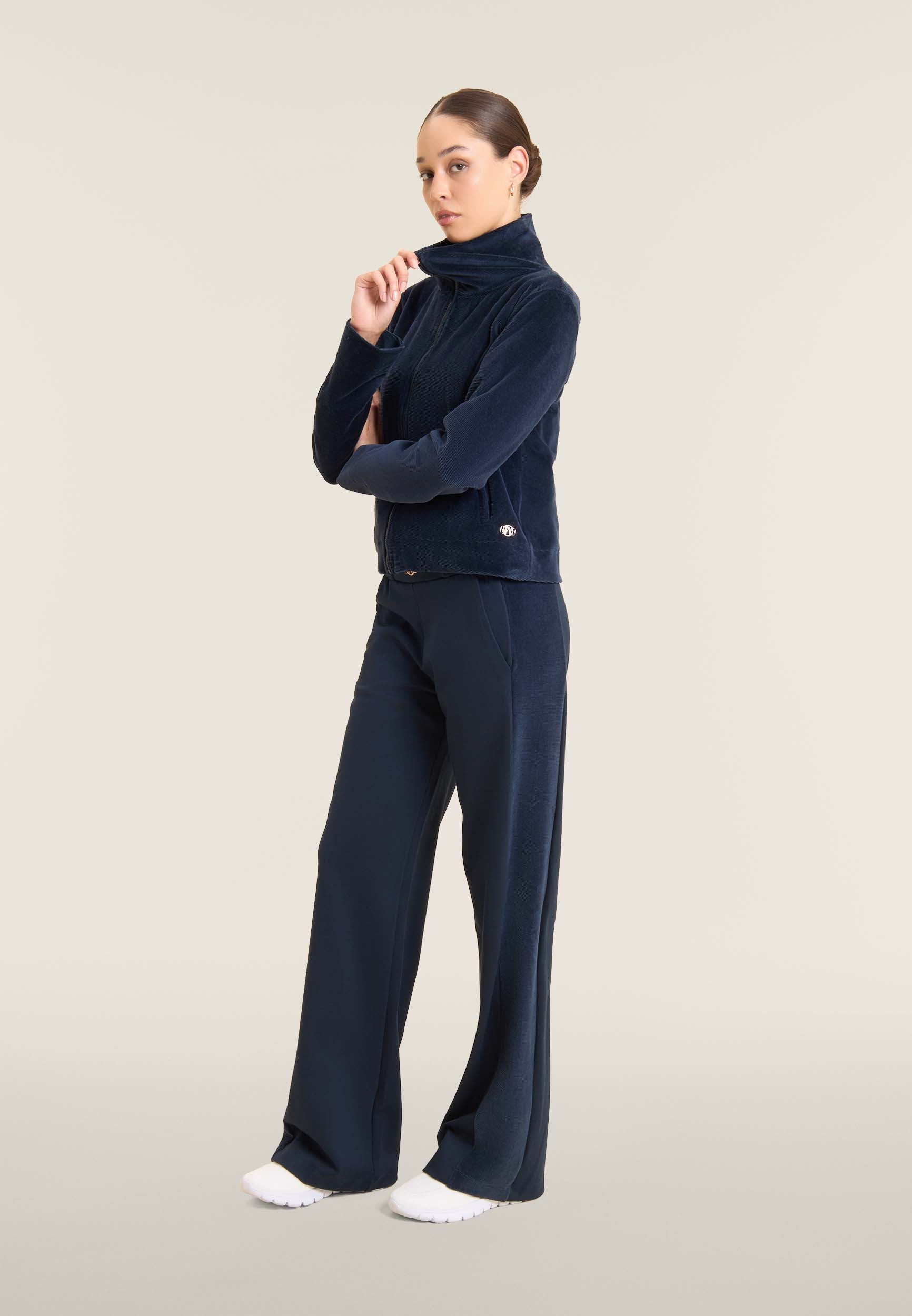 freddy-sweat-cropped-chenille-zip-col-montant image 2