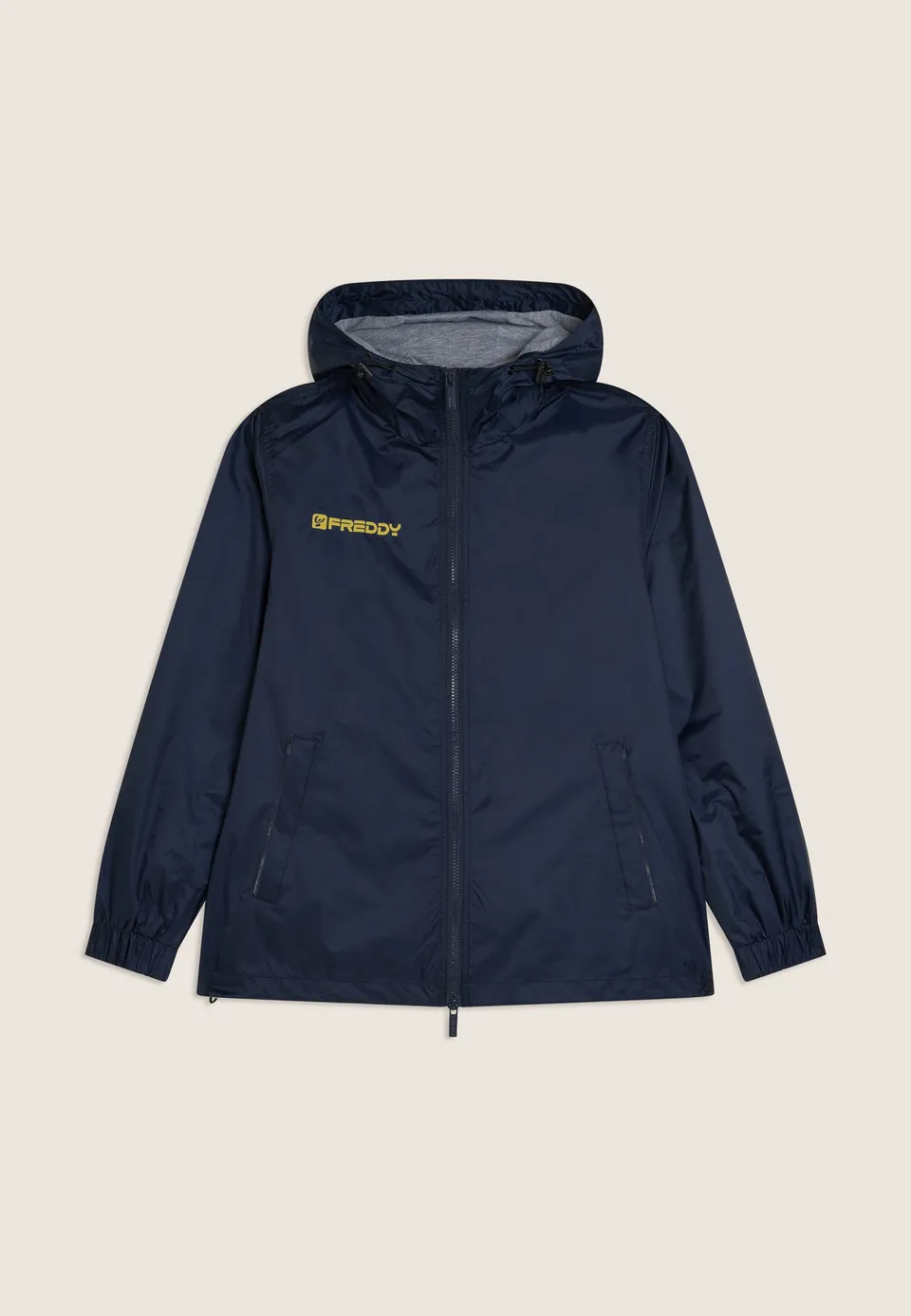 freddy-veste-imperm-able-unisexe-capuche-zip-logo-dor image 1