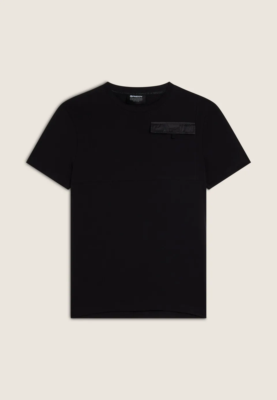 freddy-t-shirt-homme-regular-fit-en-coton-avec-poche-poitrine image 1