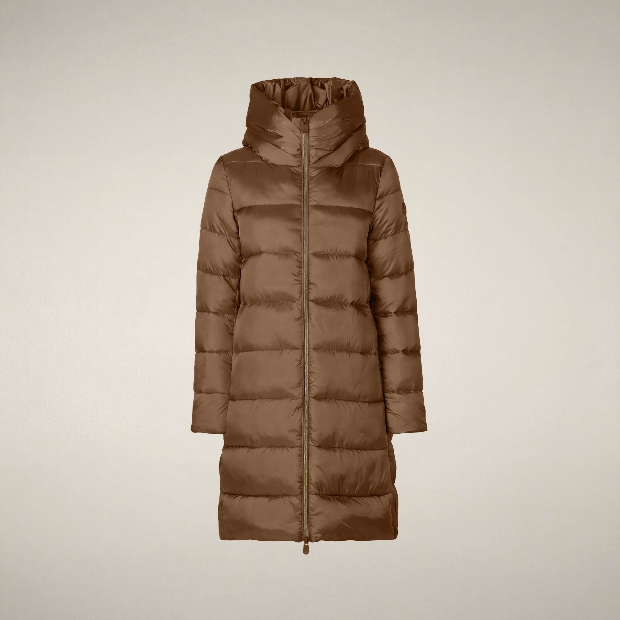save-the-duck-lysa-doudoune-longue-femme-marron-noisette image 3