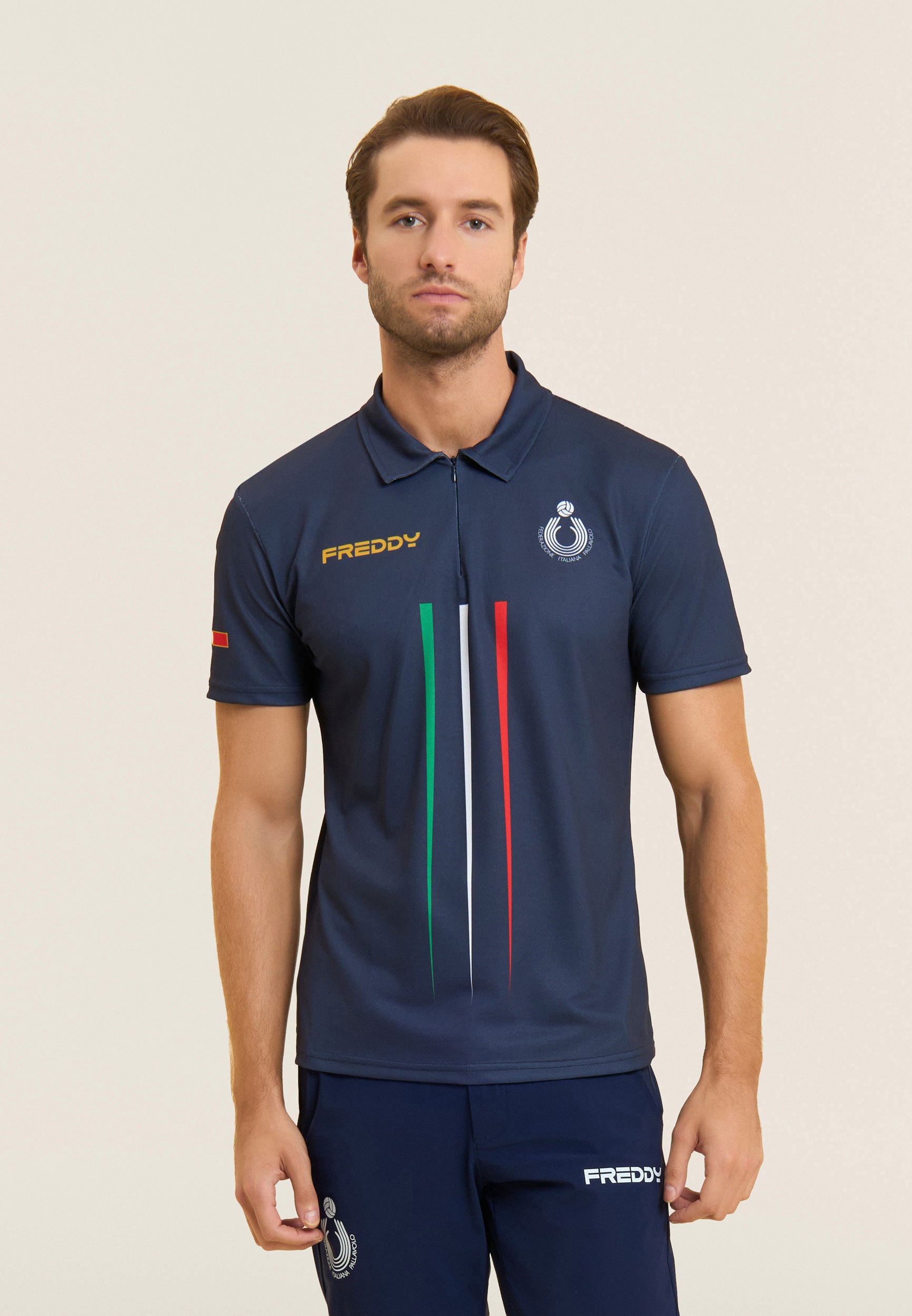 freddy-polo-homme-fipav-arbitre-double-piqu-zip image 8