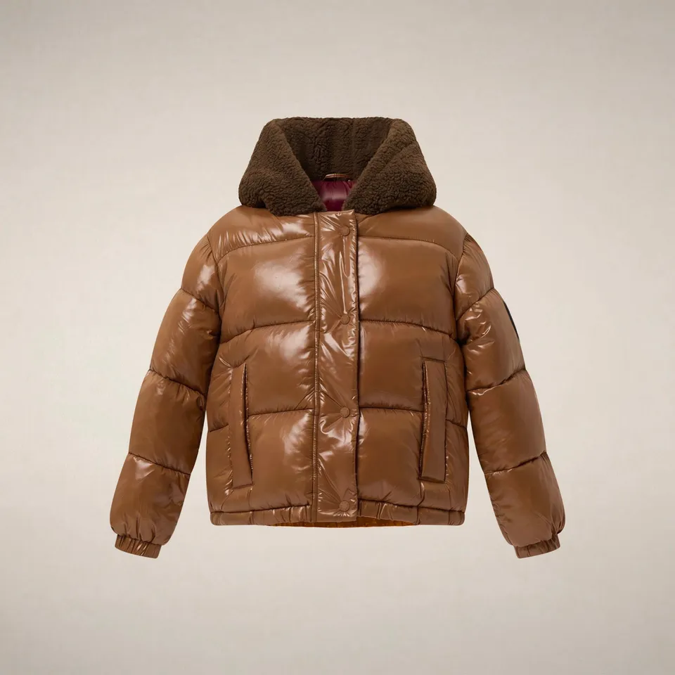 save-the-duck-ulla-bomber-fille-marron-noisette image 1