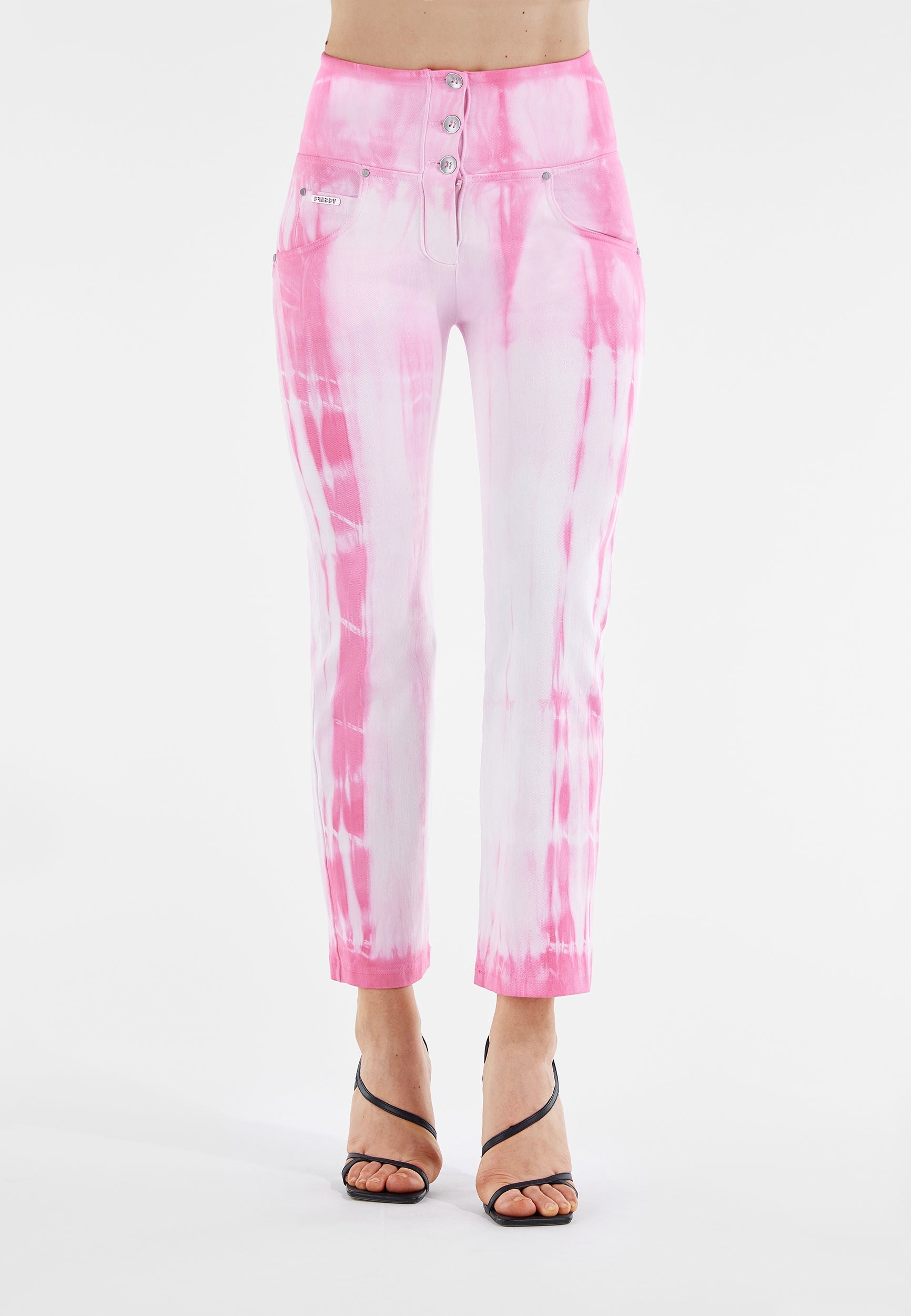 freddy-wr-up-pantalon-push-up-cropped-wide-gabardine-tie-dye image 2