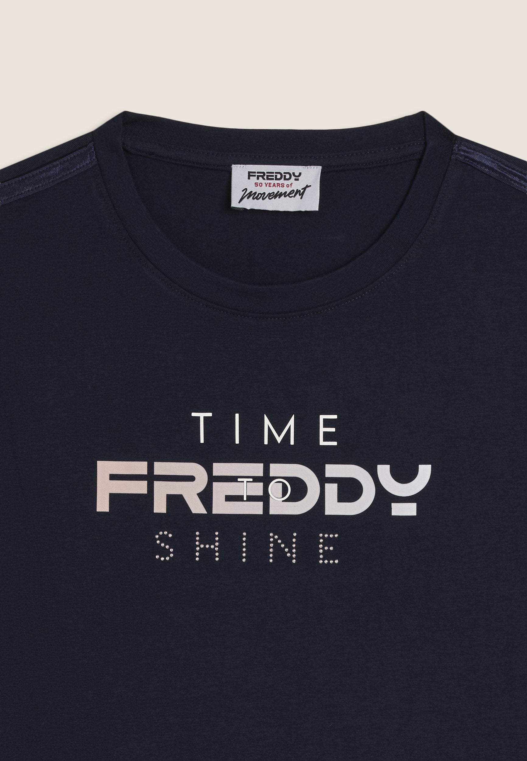 freddy-sweat-femme-col-rond-logo-time-shine-jersey-coton image 4