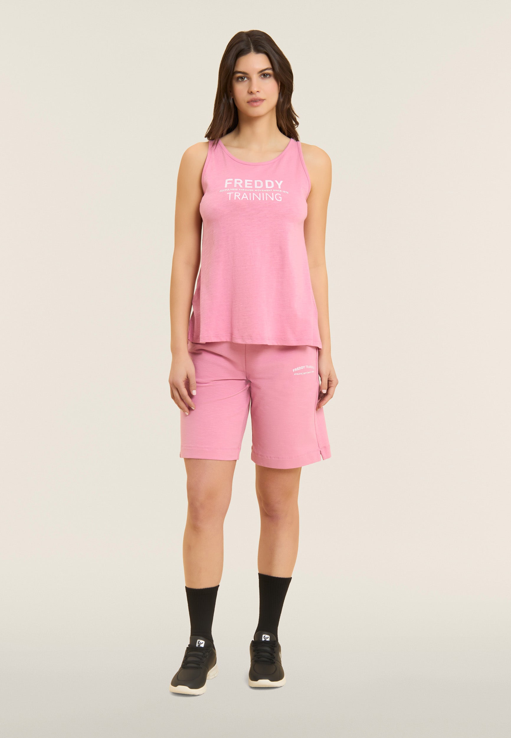 freddy-short-femme-fentes-lat-rales-french-terry-flamm image 2