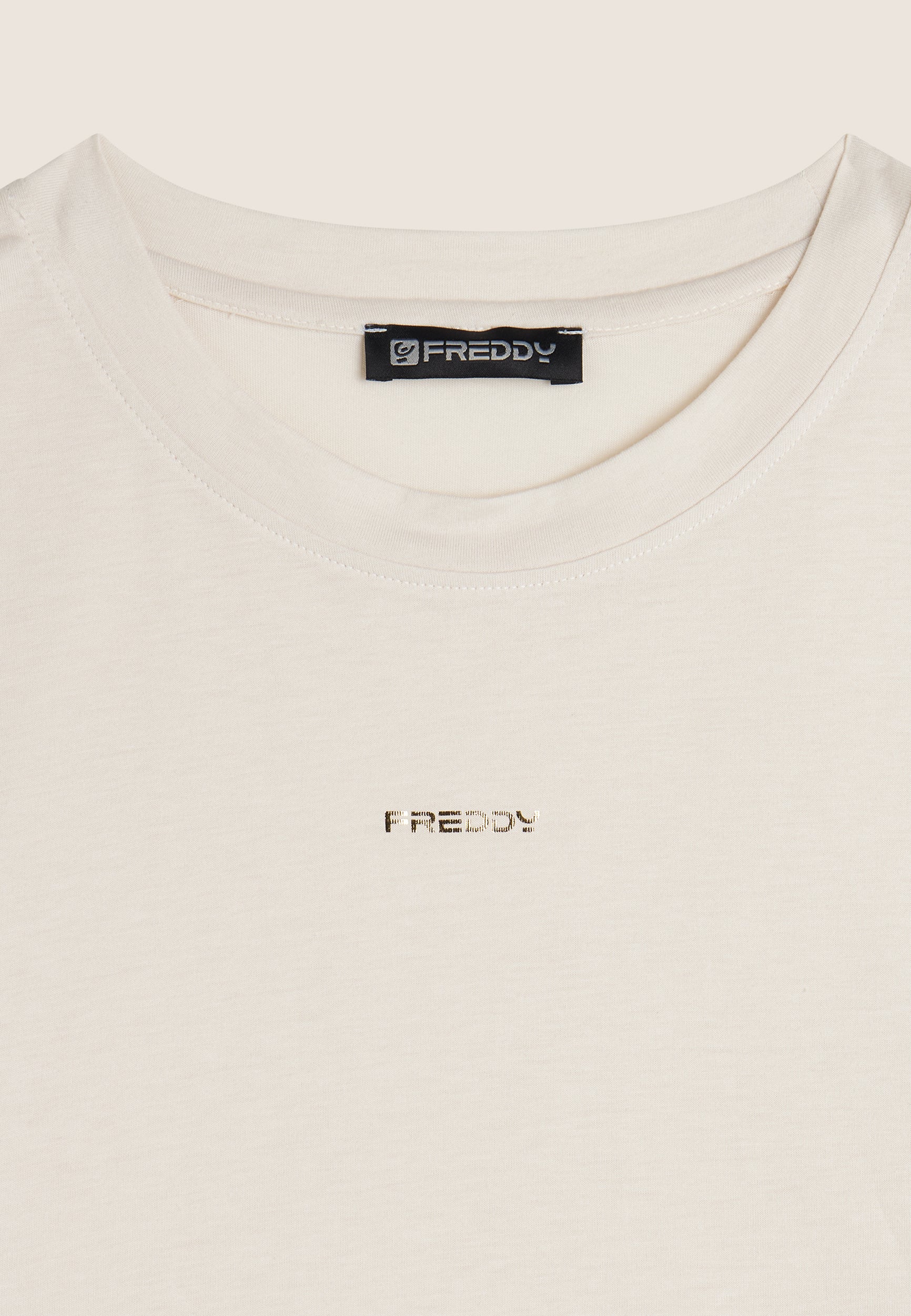freddy-t-shirt-court-jersey-femme-manches-effet-soie image 7