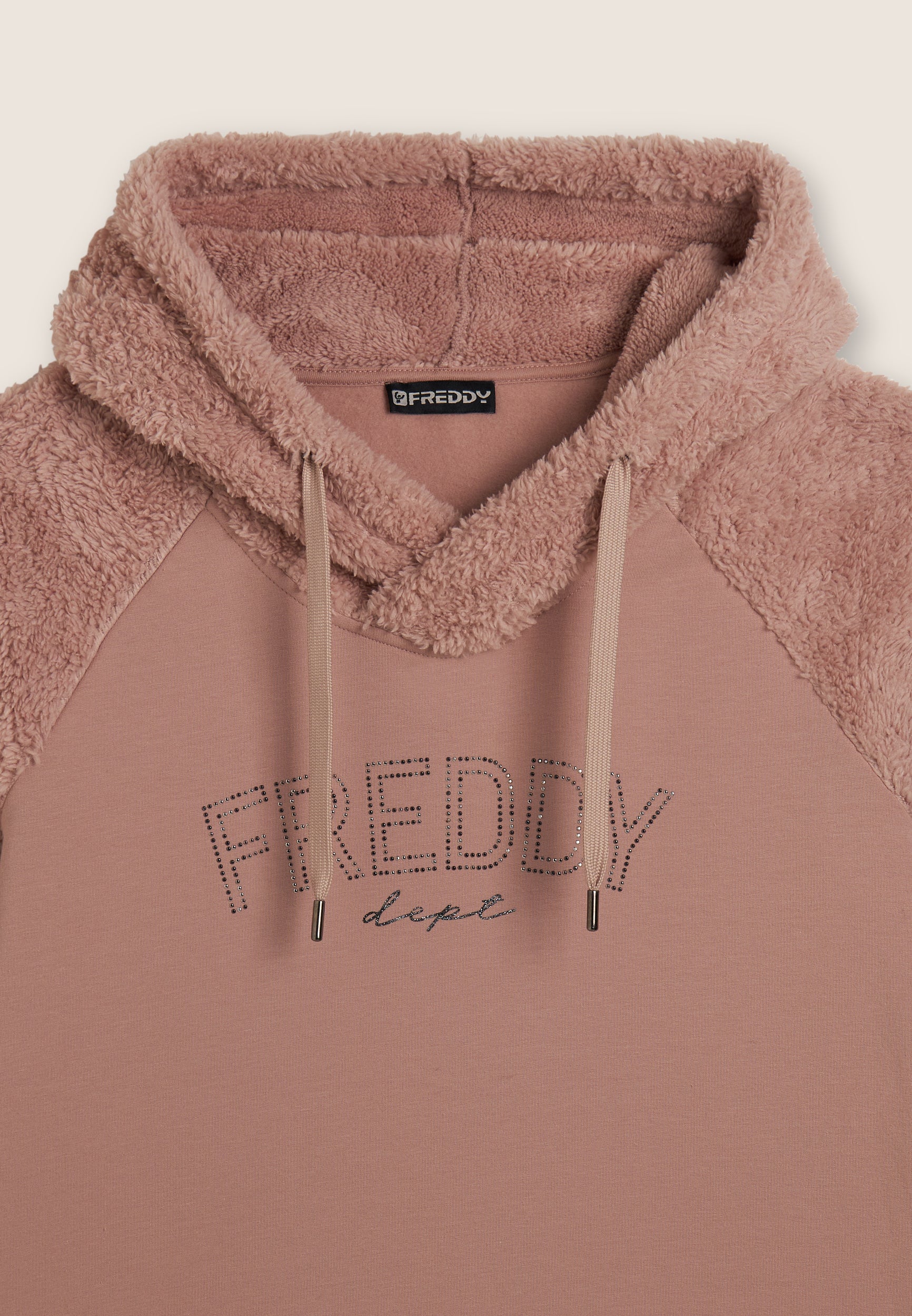 freddy-sweat-capuche-crois-e-manches-sherpa-sweat-femme image 7
