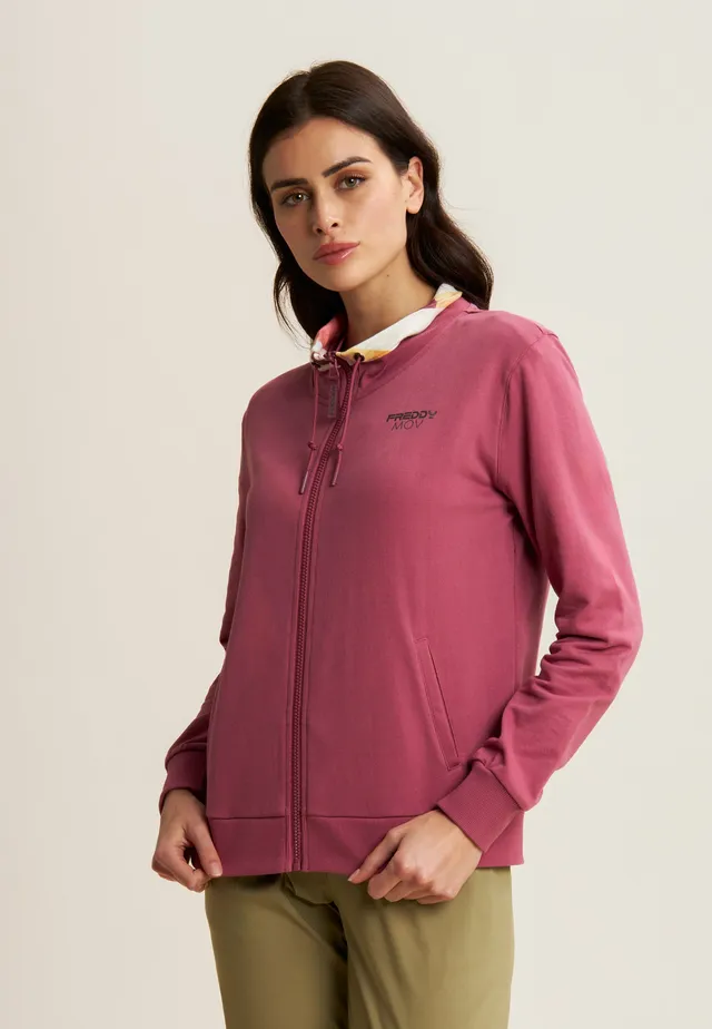freddy-sweat-zipp-col-haut-d-tails-multicolores-femme image 1