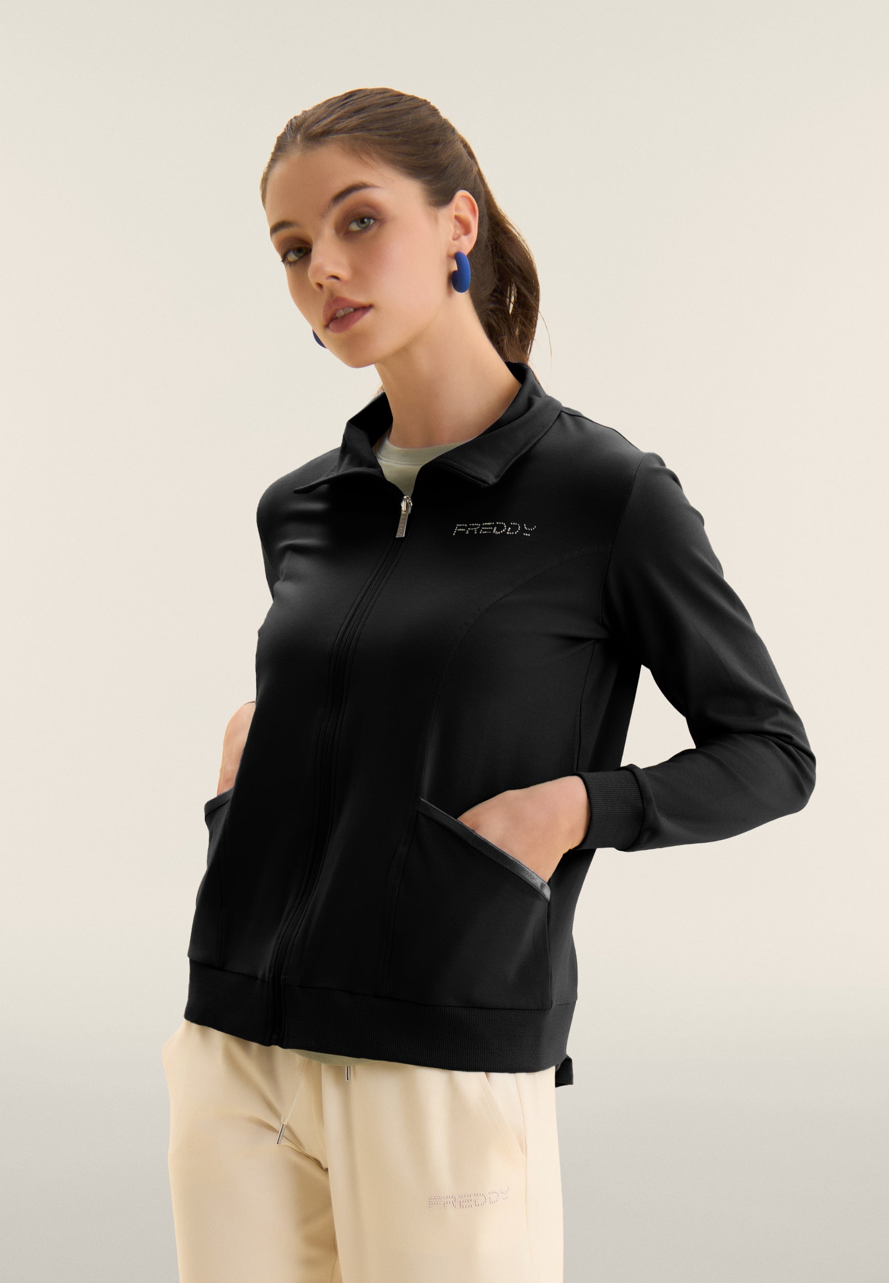 freddy-sweat-zipp-col-haut-jersey-stretch-femme image 8