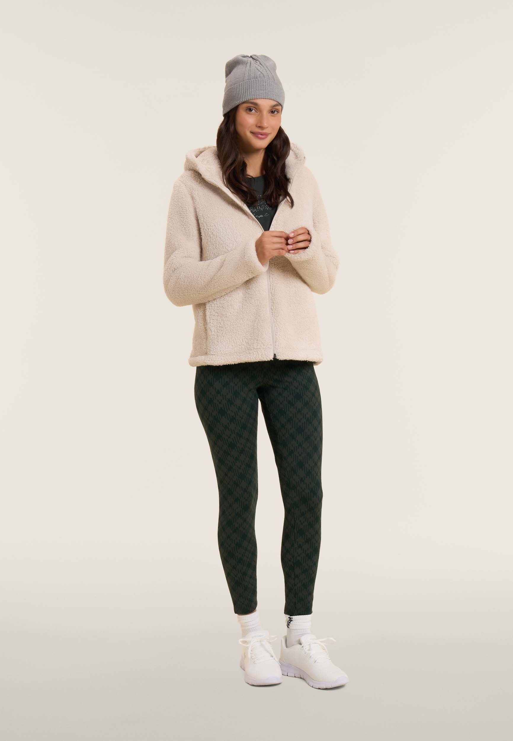 freddy-sweat-femme-en-pile-sherpa-capuche-full-zip image 2