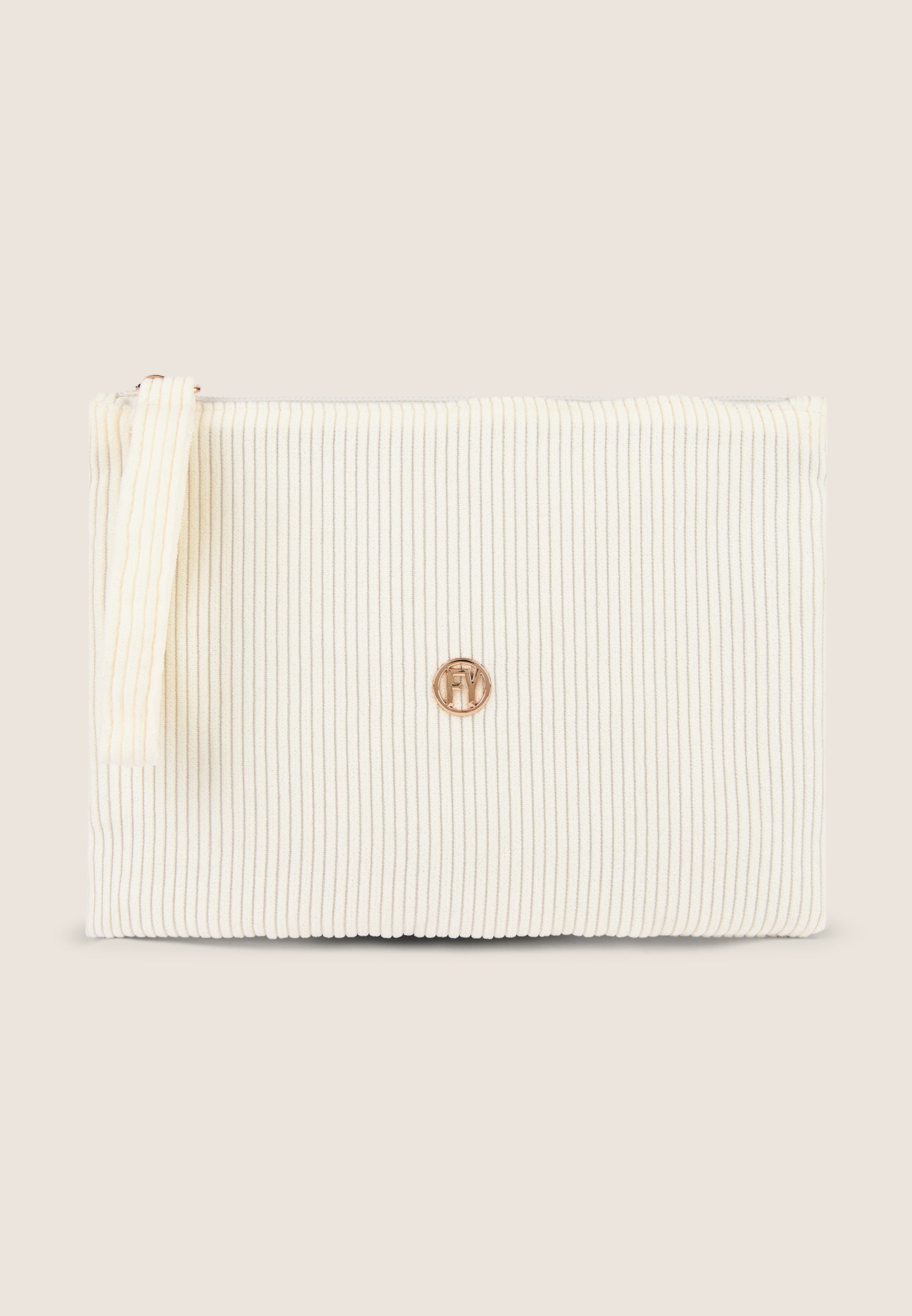 freddy-bustina-pochette-en-velours-c-tes-logo-fy-dor image 6