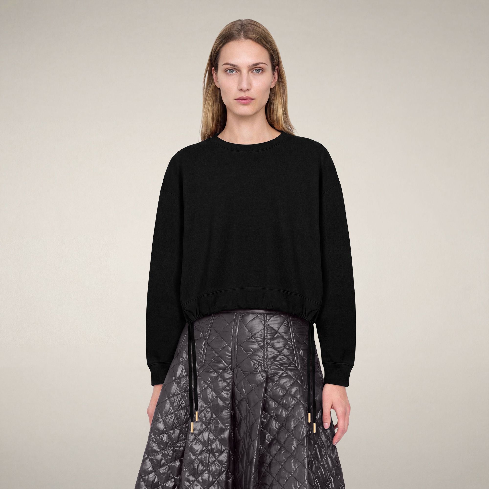 save-the-duck-akemi-sweat-col-rond-femme-noir image 5