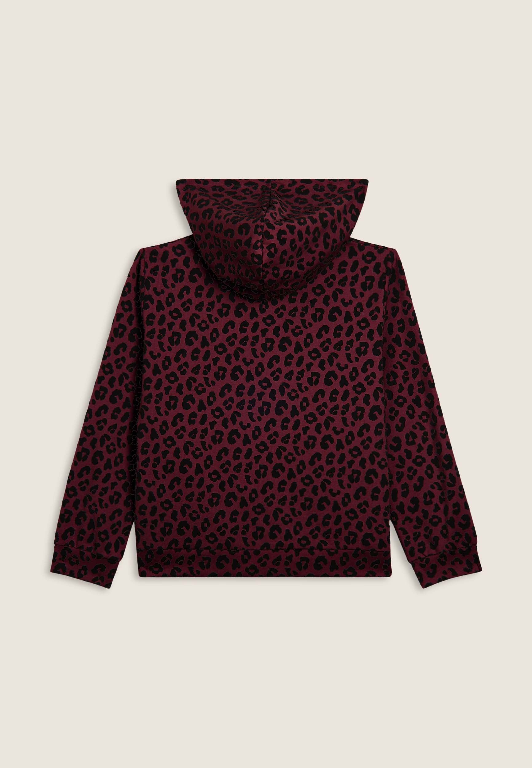 freddy-sweat-femme-zipp-capuche-imprim-l-opard image 6