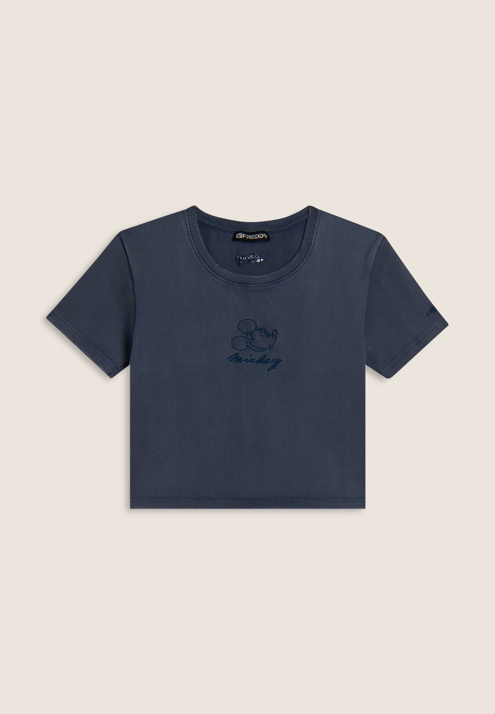 freddy-t-shirt-cropped-femme-c-tel-broderie-disney-acid-wash image 5