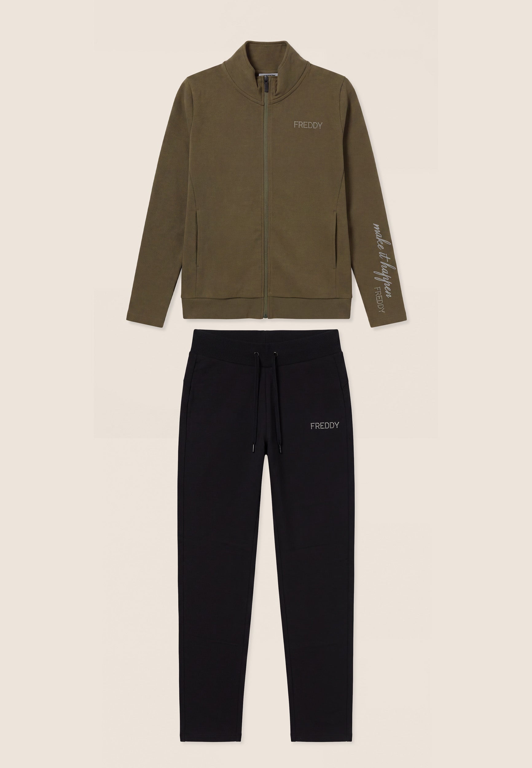 freddy-surv-tement-femme-zip-col-haut-molleton-gratt image 8