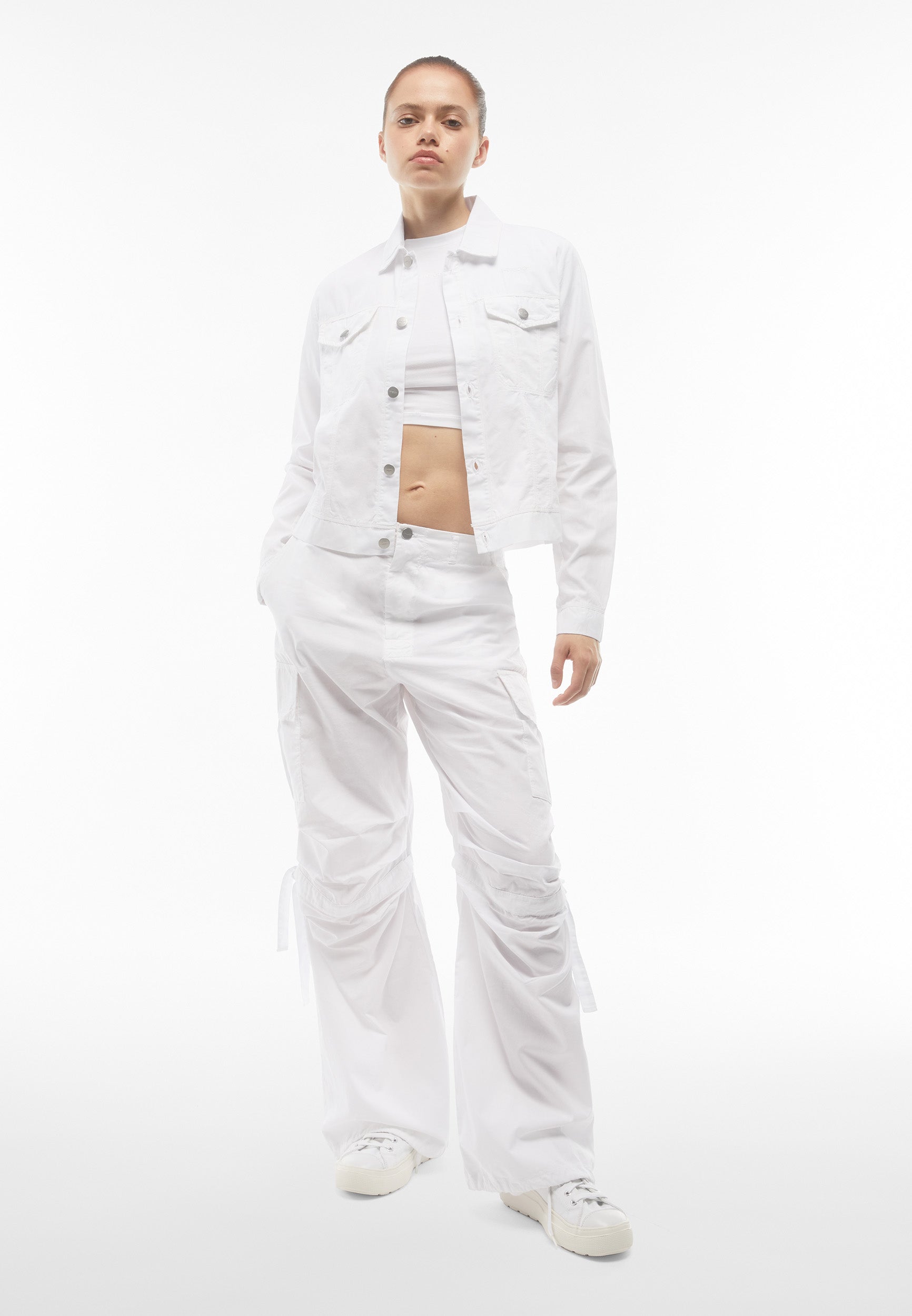 freddy-veste-trucker-femme-popeline-teint-en-pi-ce image 2