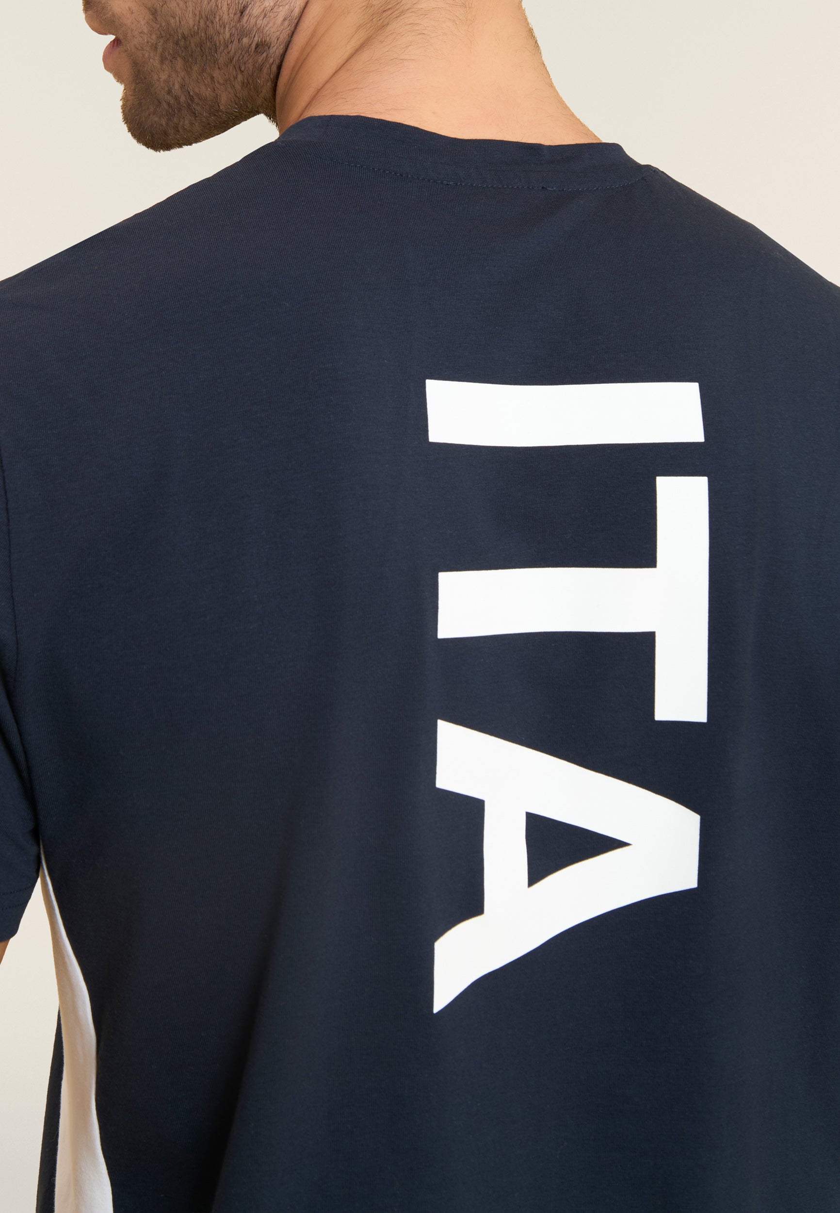 freddy-t-shirt-homme-italia-fgi-bleu-jersey-stretch image 5