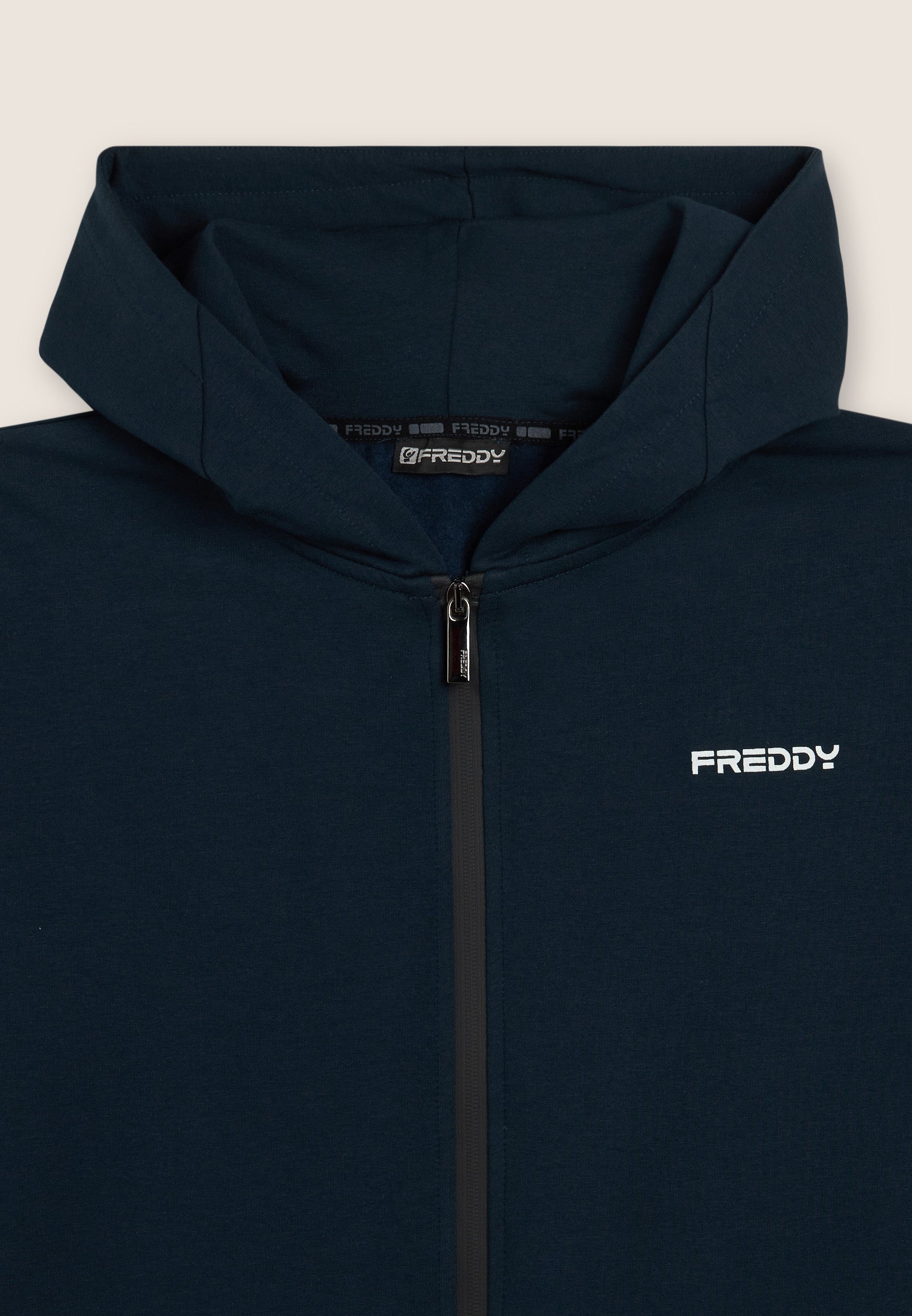 freddy-sweat-homme-full-zip-capuche-jersey-poches-kangourou image 7