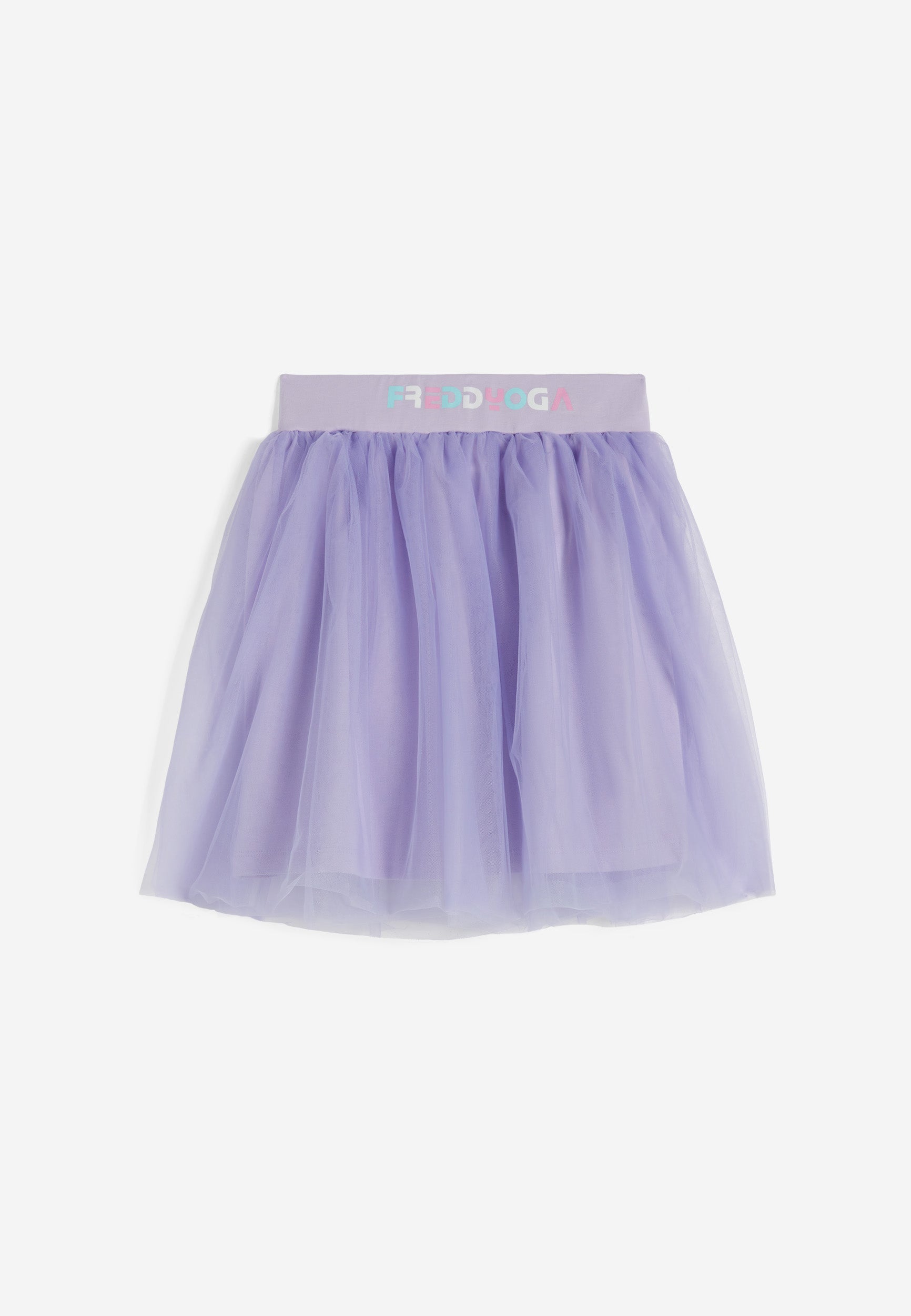 freddy-jupe-fille-regular-coton-stretch-volant-tulle-pastel image 1