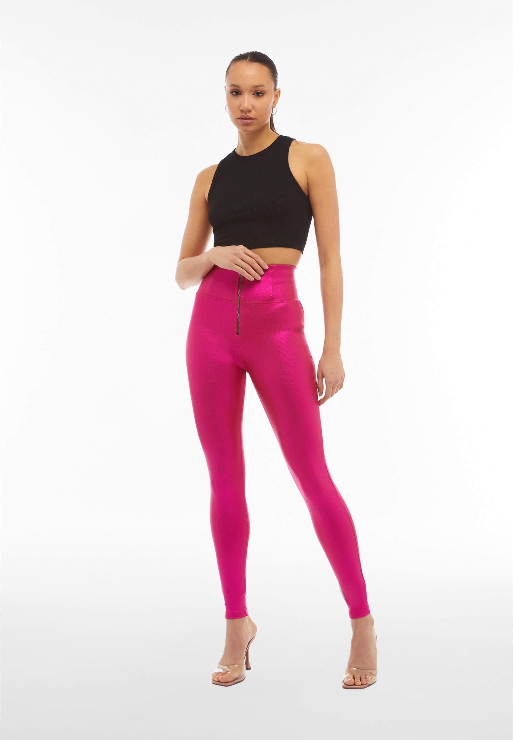 freddy-wr-up-pantalon-push-up-taille-haute-coated-brillant image 2