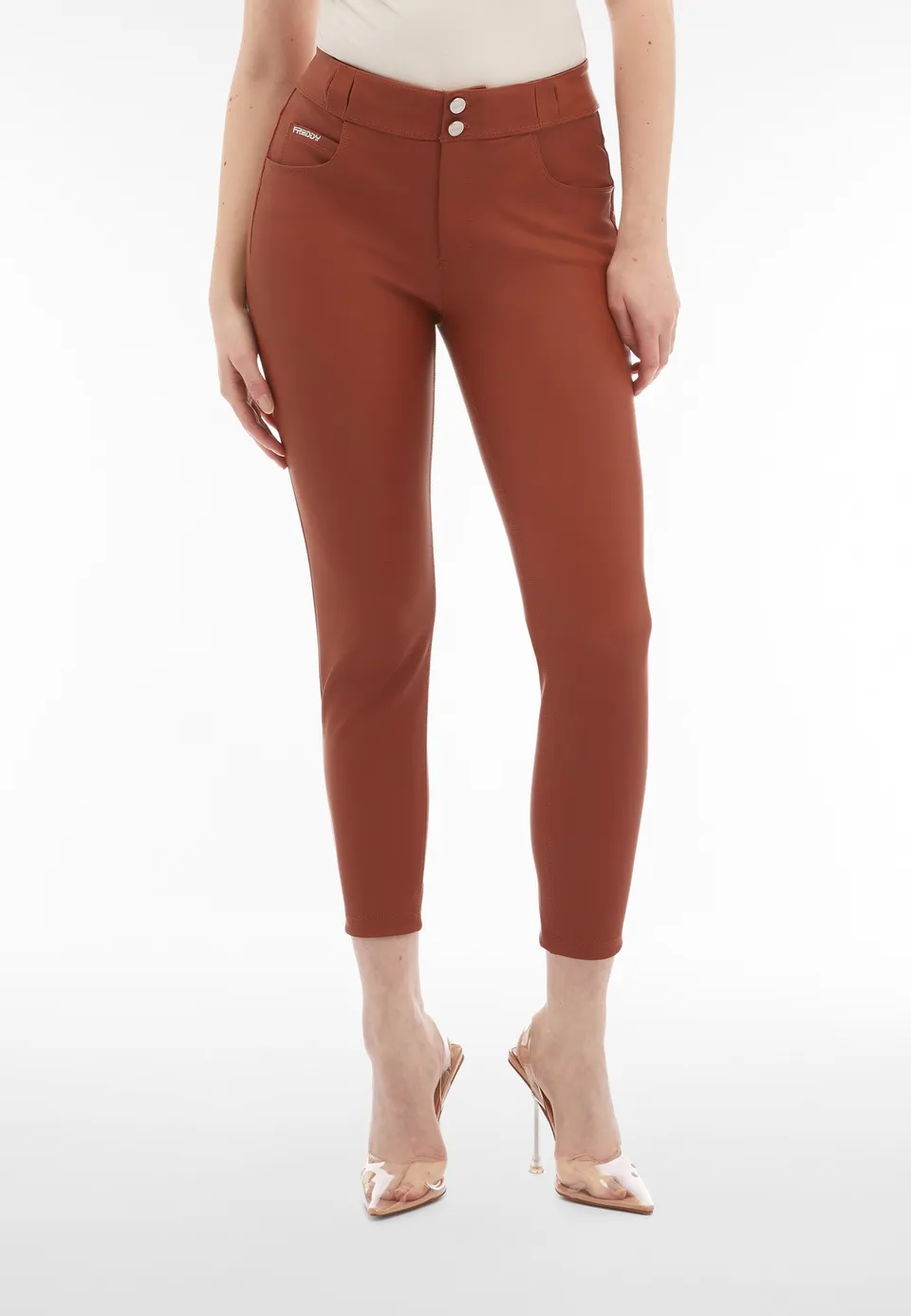 freddy-n-o-w-pantalon-superskinny-similpelle-co-taille-moyenne image 1