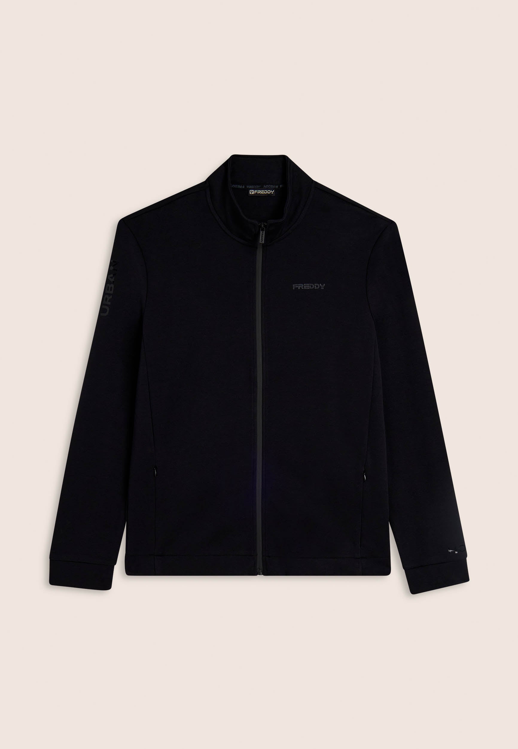 freddy-veste-full-zip-homme-col-haut-effet-brillant image 4